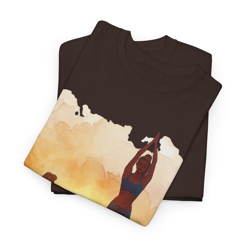 Yoga Sunset Tee — Meditation & Balance T-Shirt