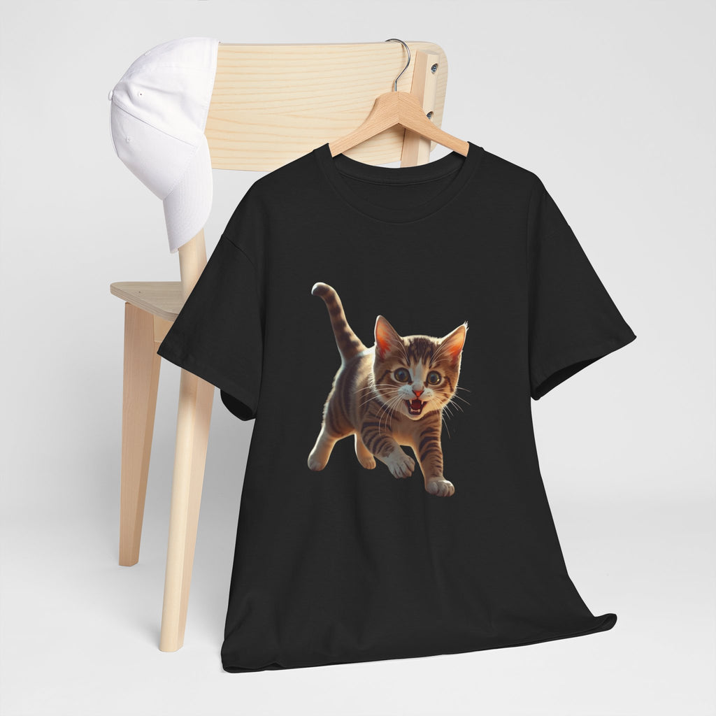 Kitten Graphic Tee — Cute Running Cat T-Shirt for Cat Lovers