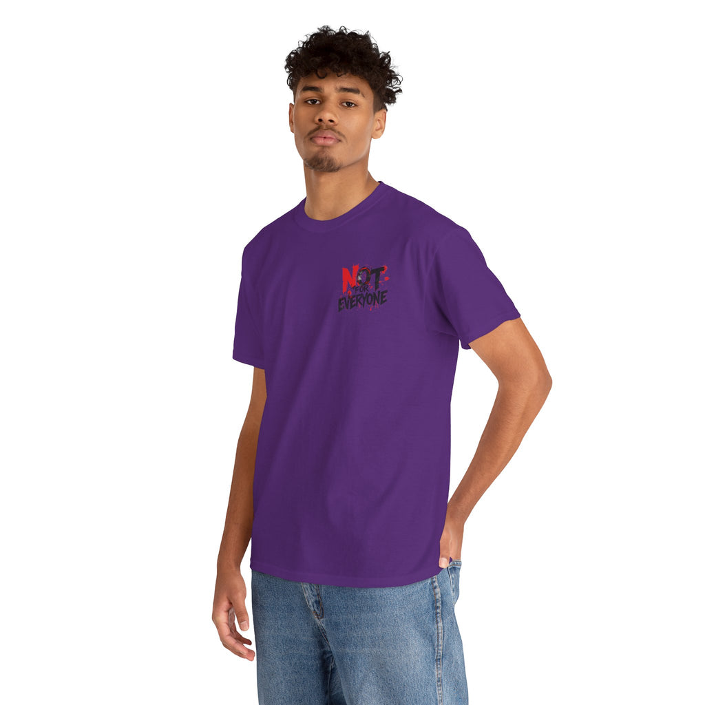 T-Shirt — "Not For Everyone" Graphic Tee (Bold Red & Black)