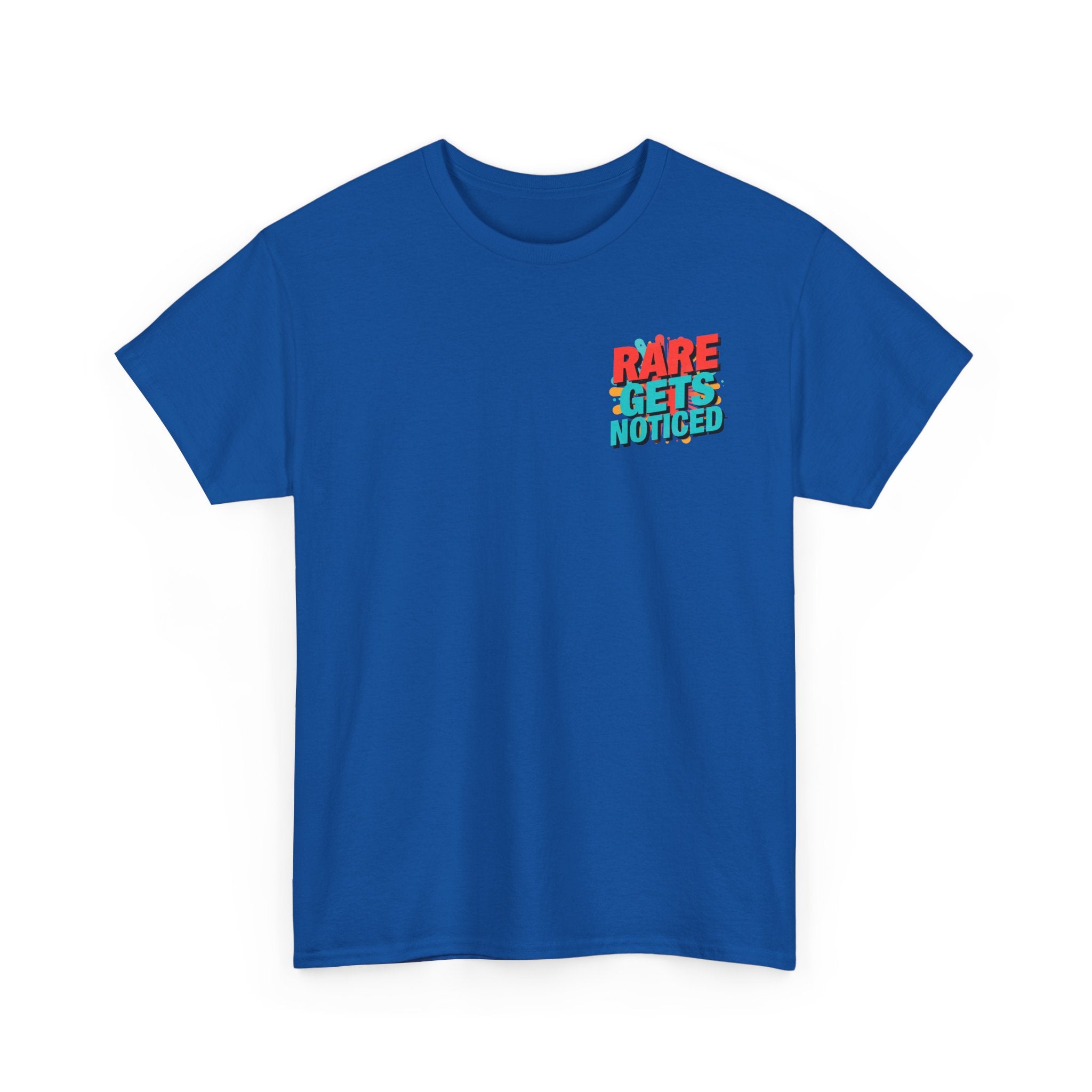 Rare Gets Noticed T-Shirt — Bold Retro Typography Tee