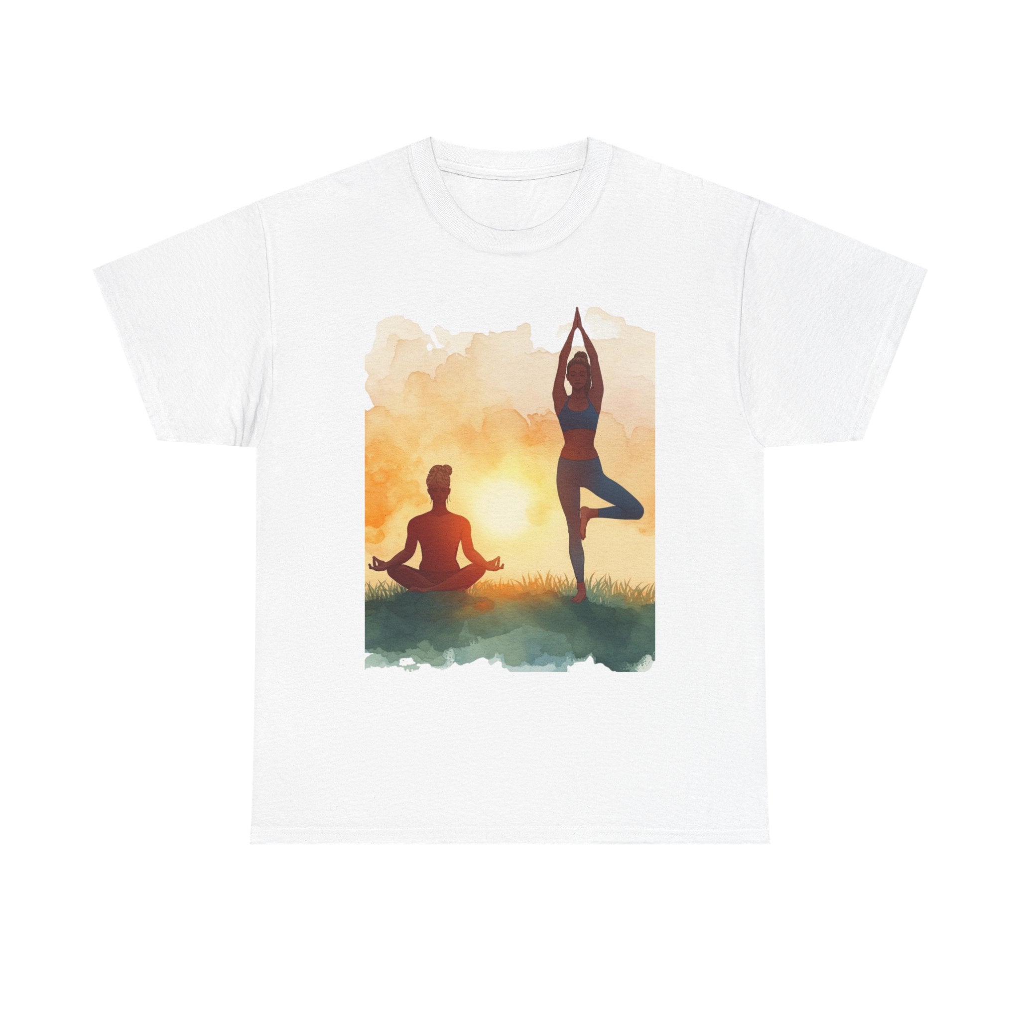 Yoga Sunset Tee — Meditation & Balance T-Shirt