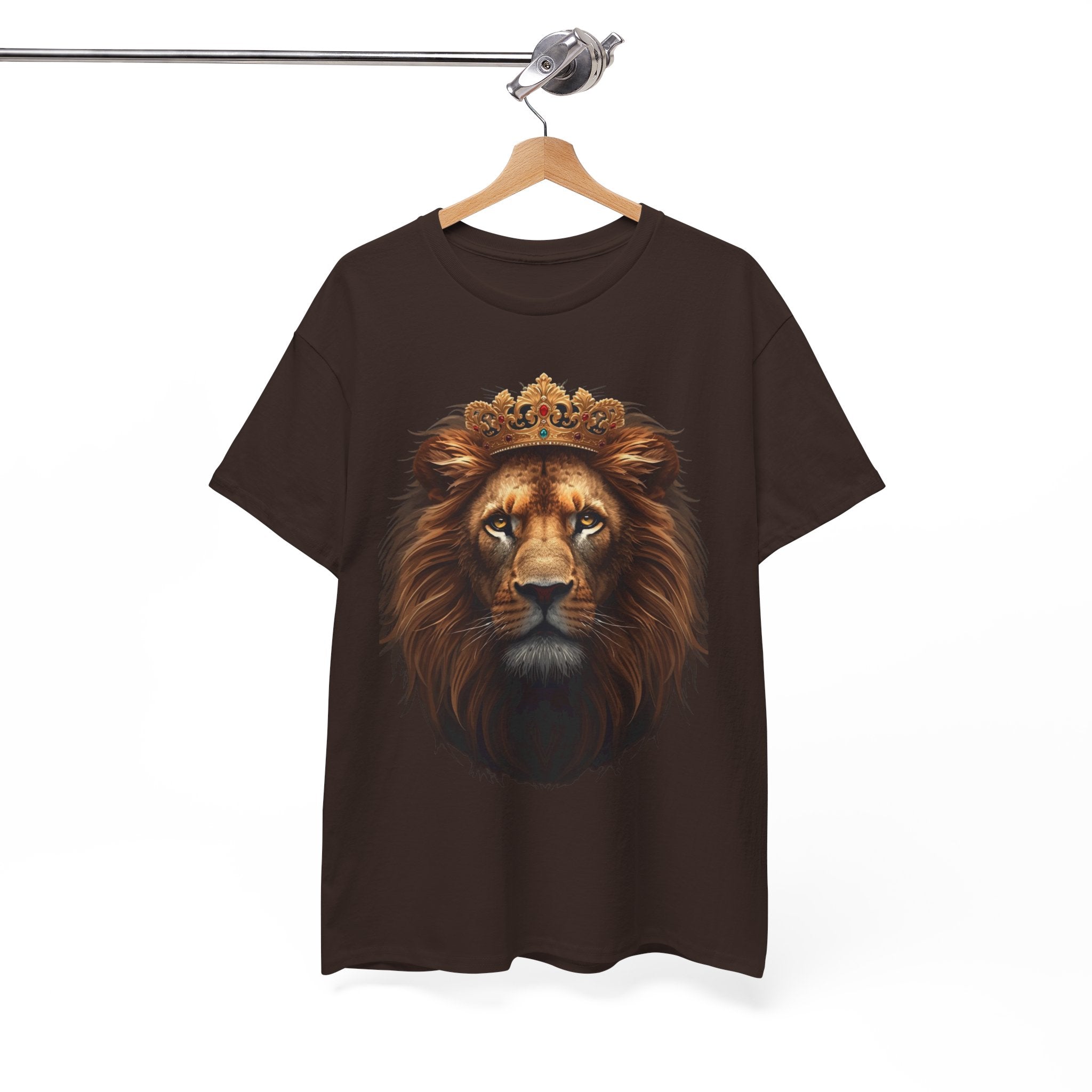 Lion King Crown T-Shirt — Regal Lion Face Graphic Tee