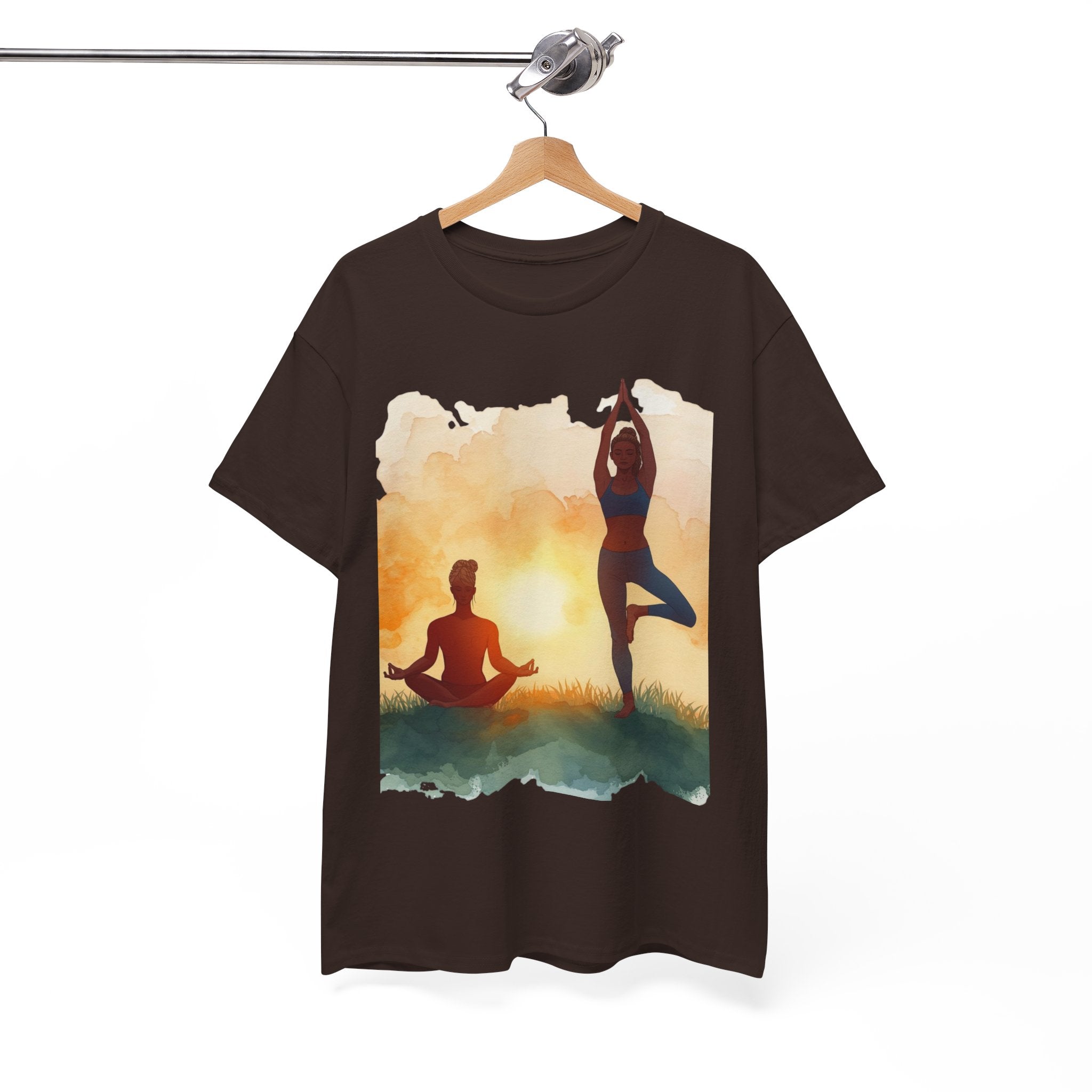 Yoga Sunset Tee — Meditation & Balance T-Shirt