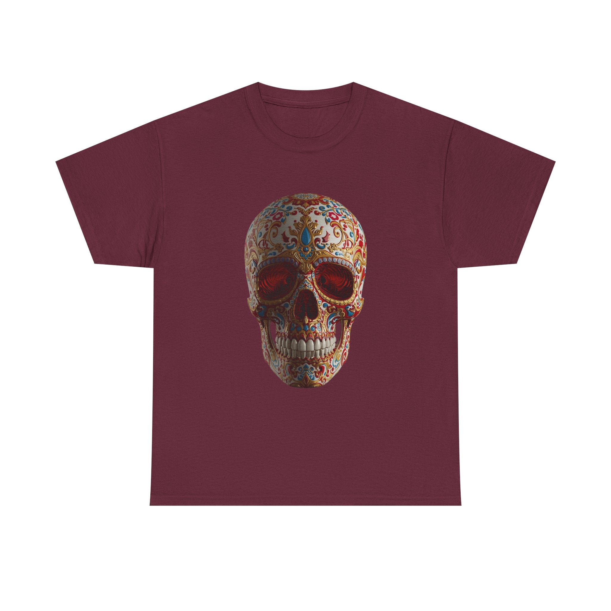 Sugar Skull T-Shirt — Day of the Dead Floral Skull Tee