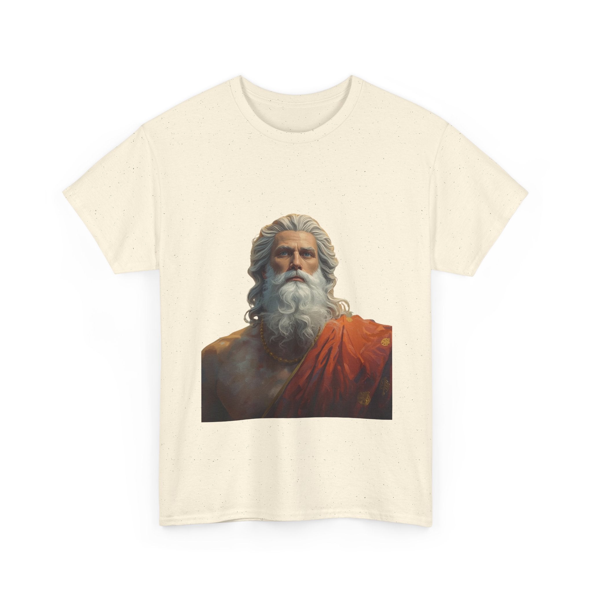 God Portrait T-Shirt — Classical Bearded Deity Art Tee