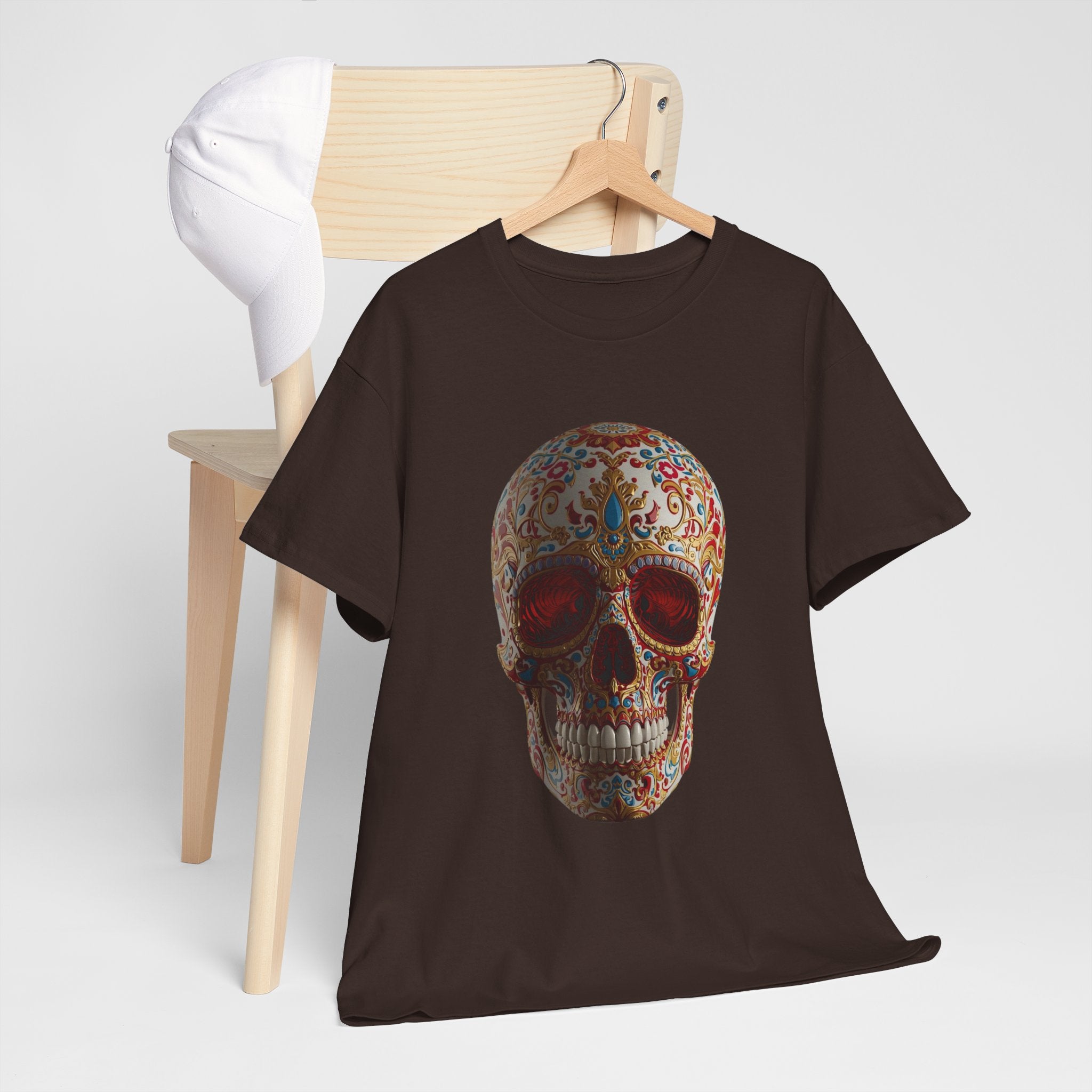 Sugar Skull T-Shirt — Day of the Dead Floral Skull Tee