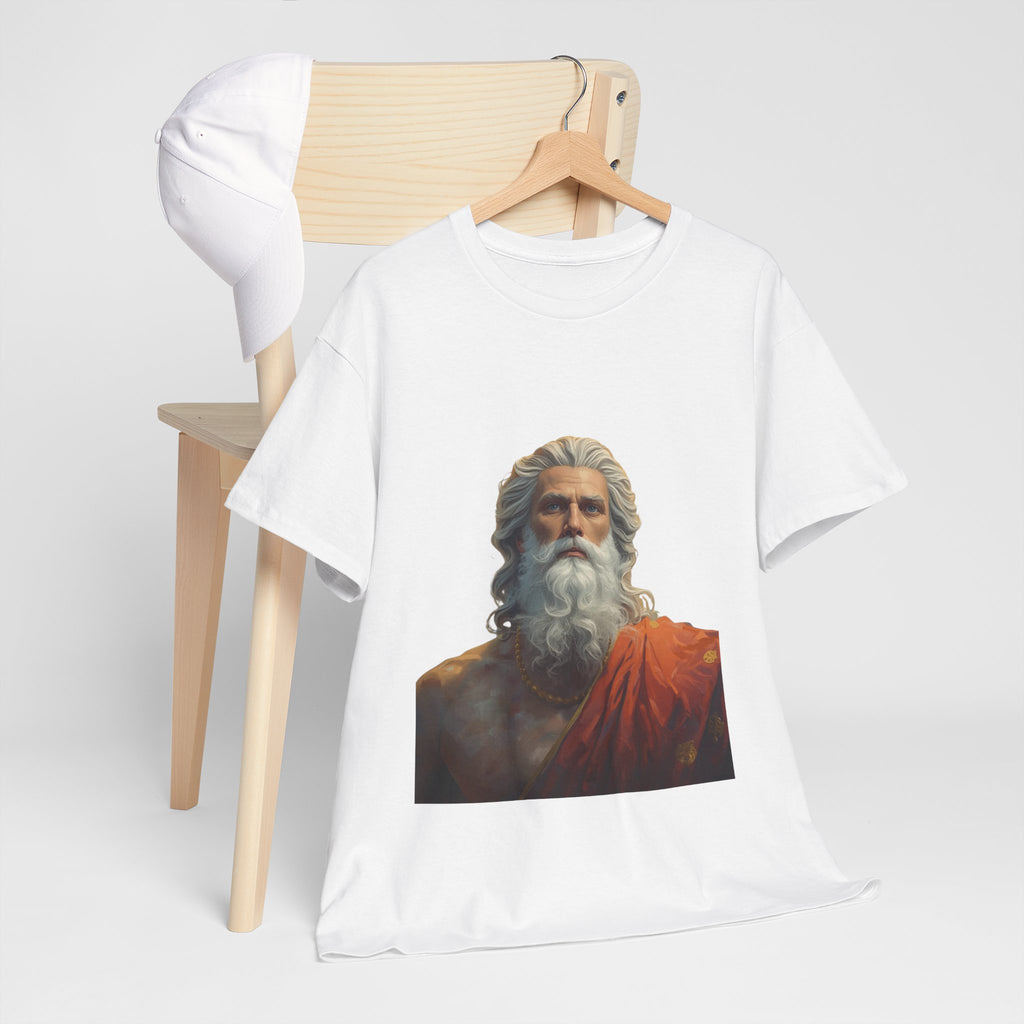 God Portrait T-Shirt — Classical Bearded Deity Art Tee