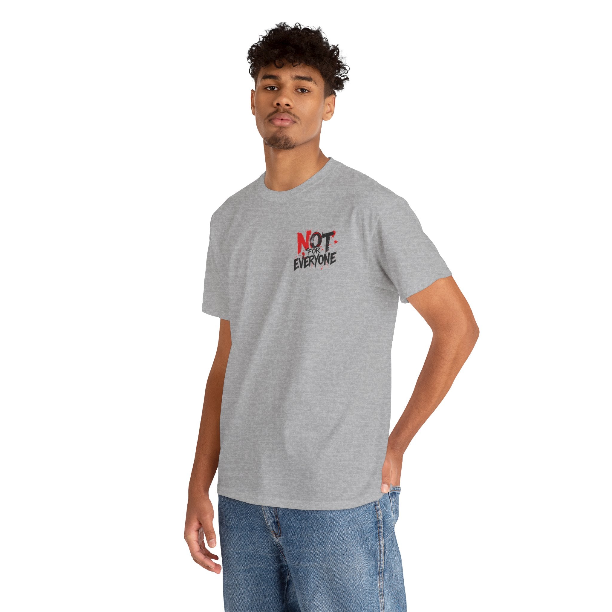 T-Shirt — "Not For Everyone" Graphic Tee (Bold Red & Black)