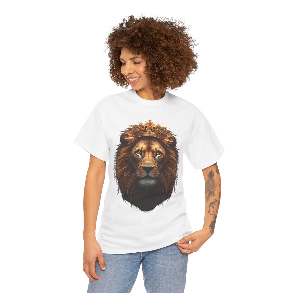 Lion King Crown T-Shirt — Regal Lion Face Graphic Tee