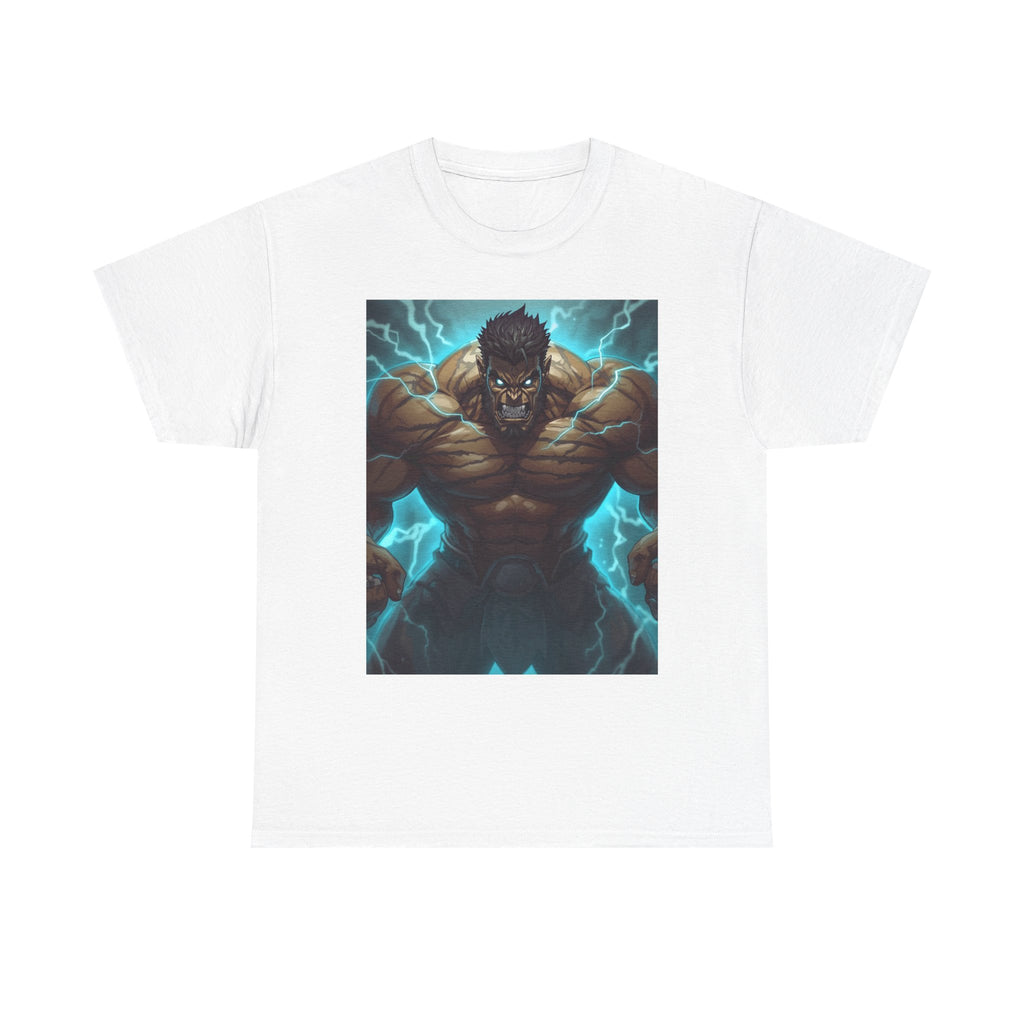 Thunder God Muscle Tee — Electric Hero Graphic T-Shirt