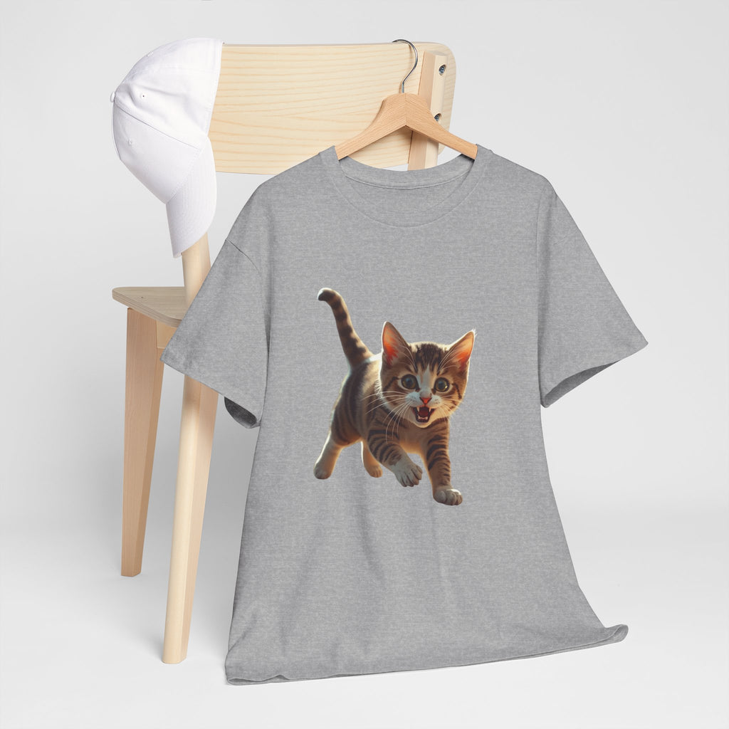 Kitten Graphic Tee — Cute Running Cat T-Shirt for Cat Lovers