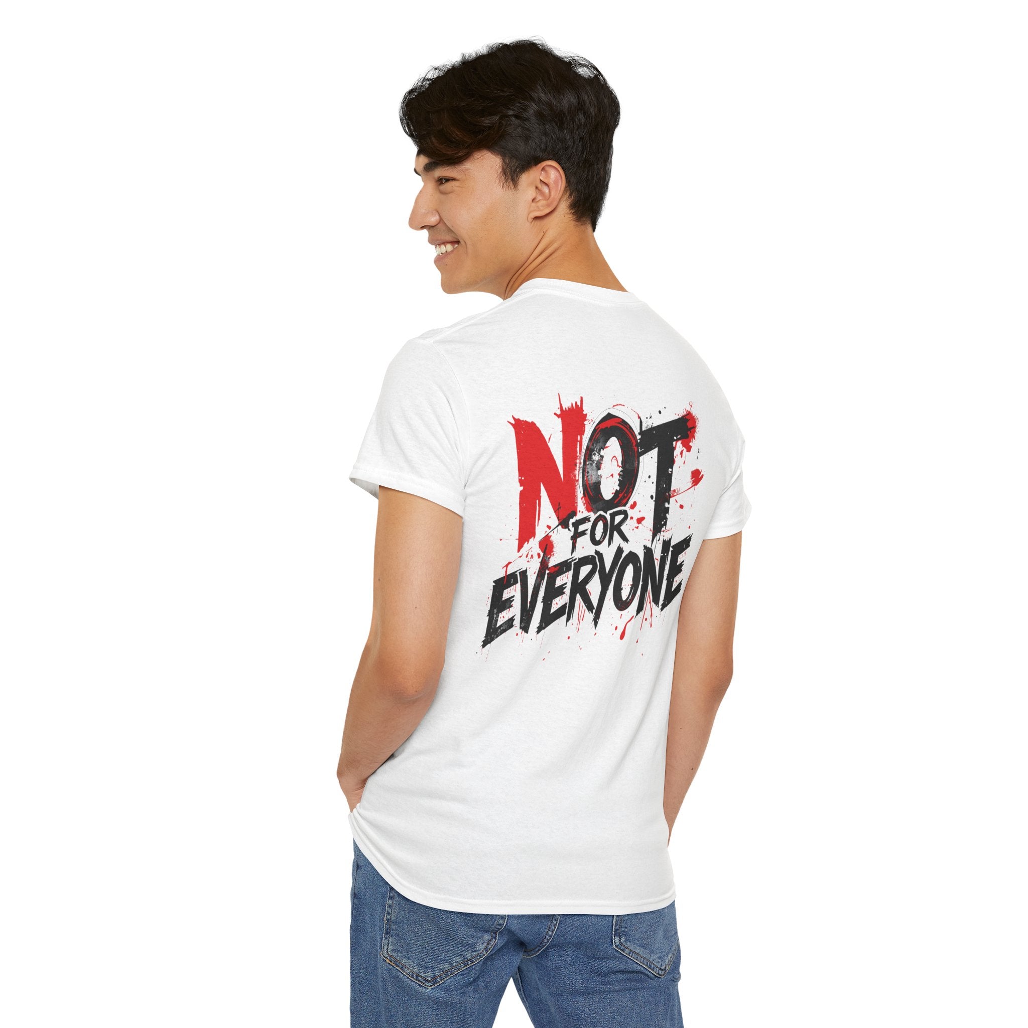 T-Shirt — "Not For Everyone" Graphic Tee (Bold Red & Black)