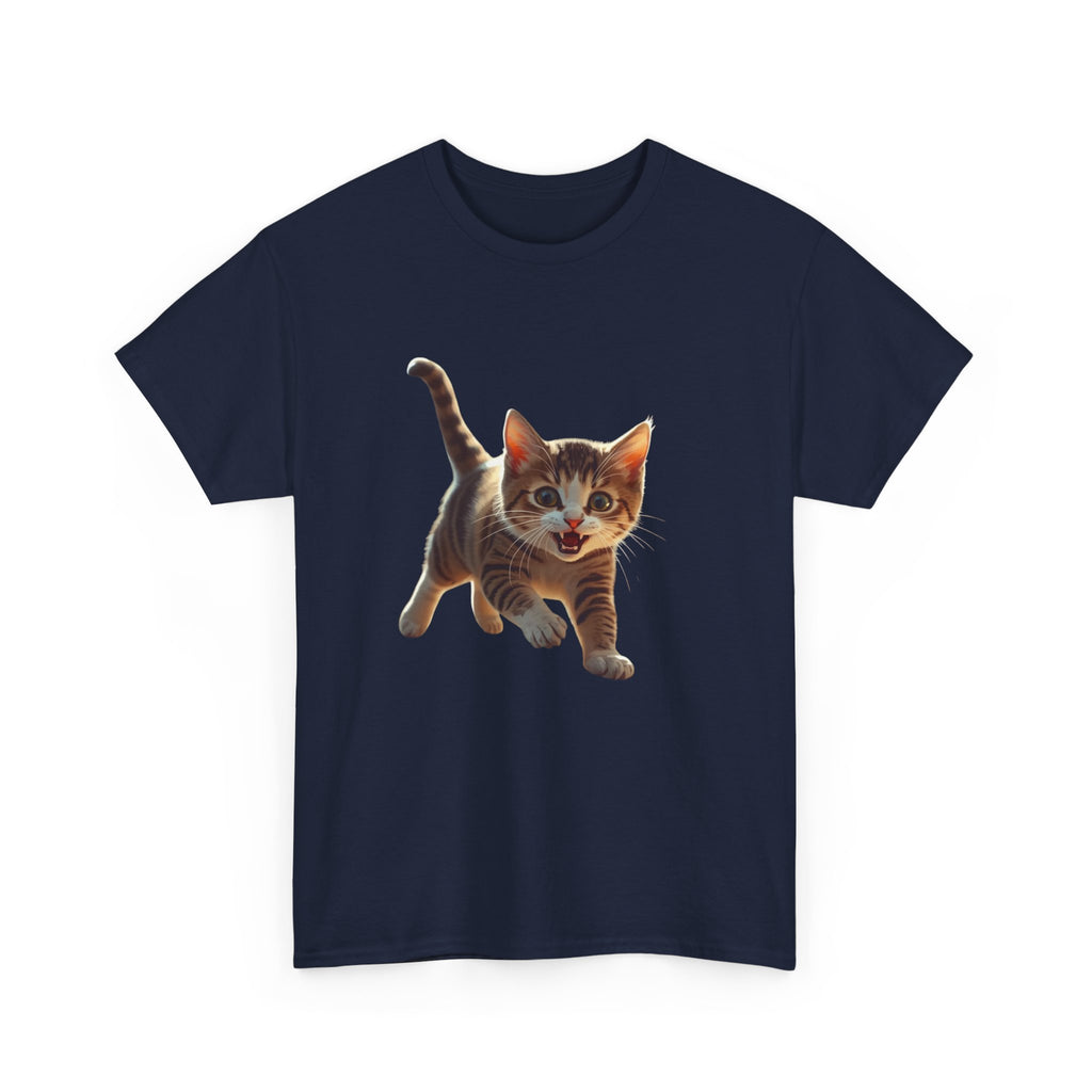 Kitten Graphic Tee — Cute Running Cat T-Shirt for Cat Lovers