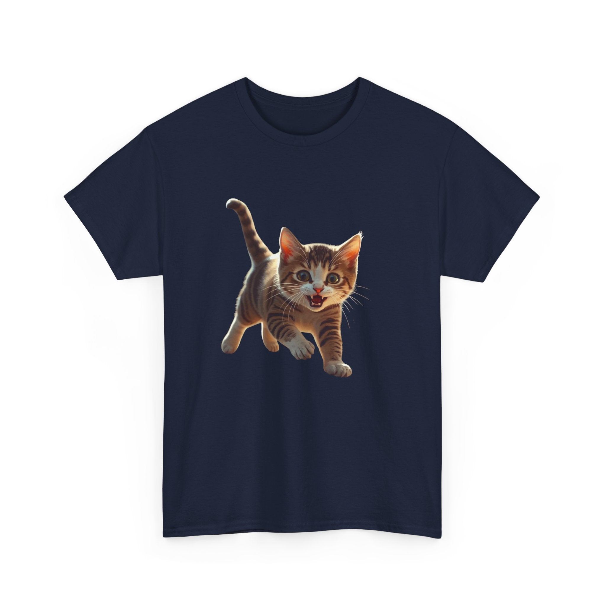 Kitten Graphic Tee — Cute Running Cat T-Shirt for Cat Lovers