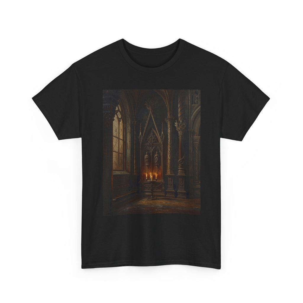 Gothic Cathedral Candlelight T-Shirt