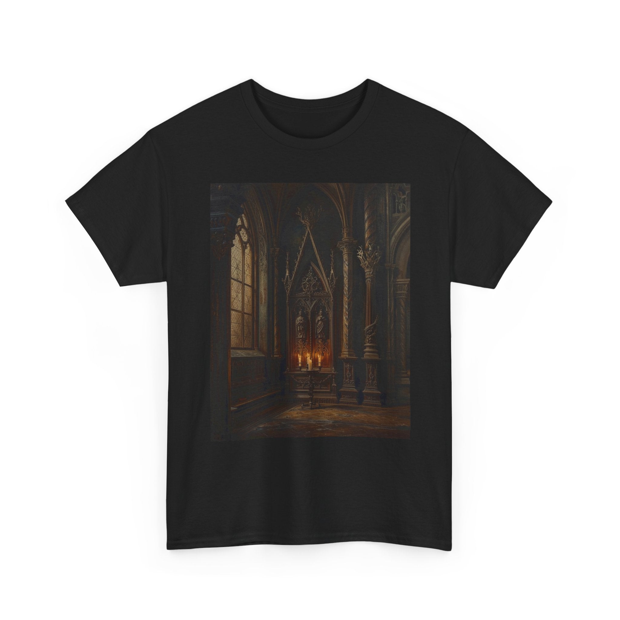 Gothic Cathedral Candlelight T-Shirt