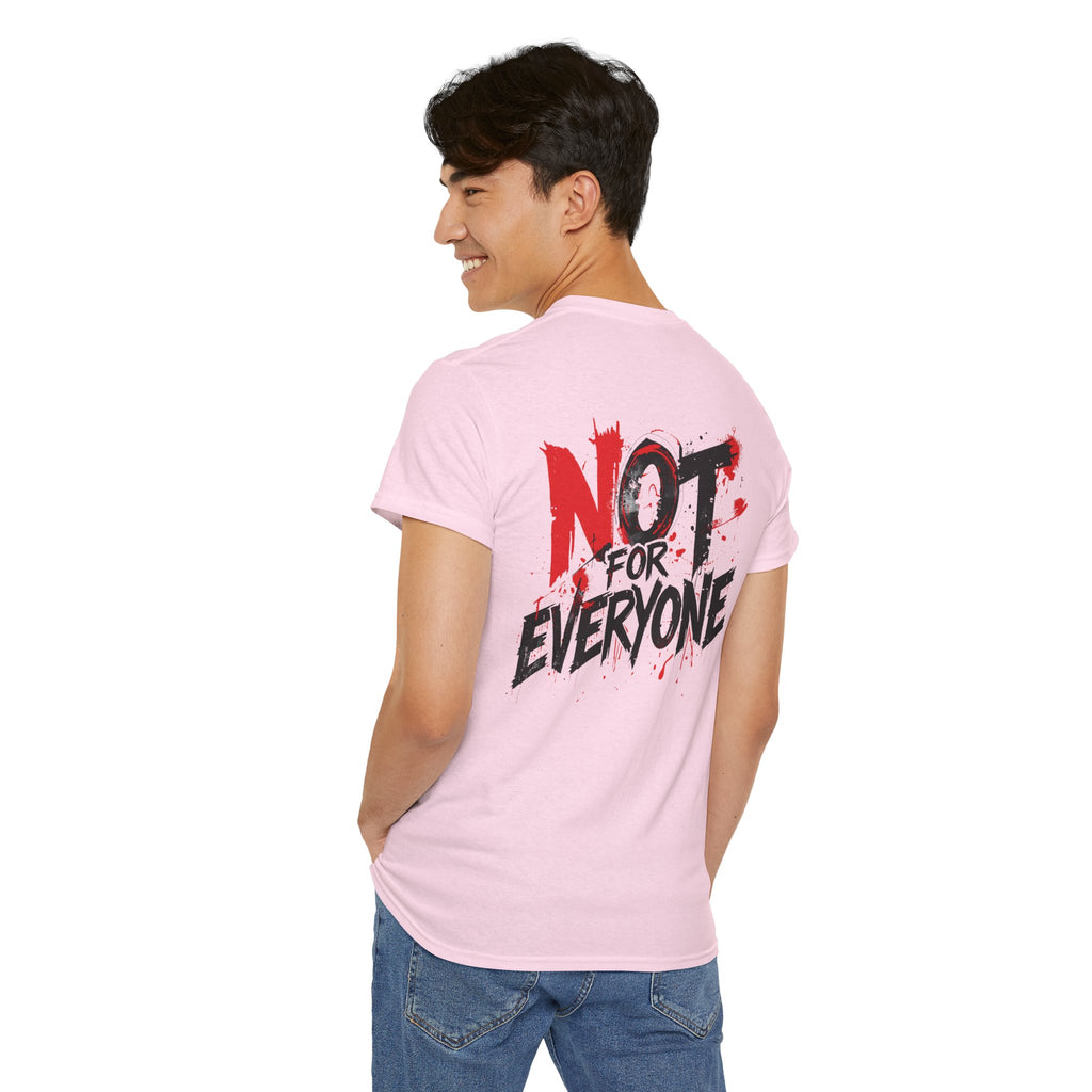 T-Shirt — "Not For Everyone" Graphic Tee (Bold Red & Black)