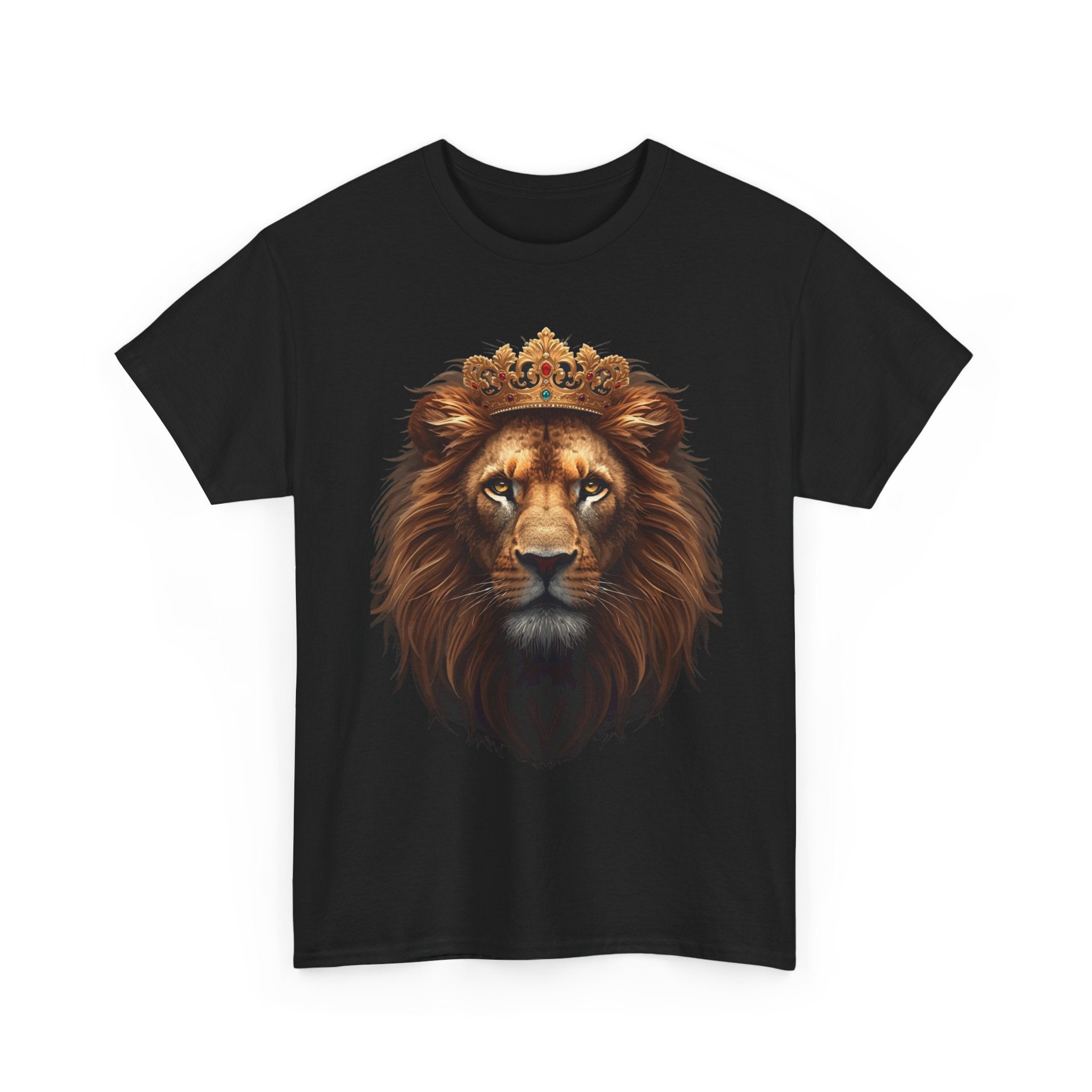 Lion King Crown T-Shirt — Regal Lion Face Graphic Tee