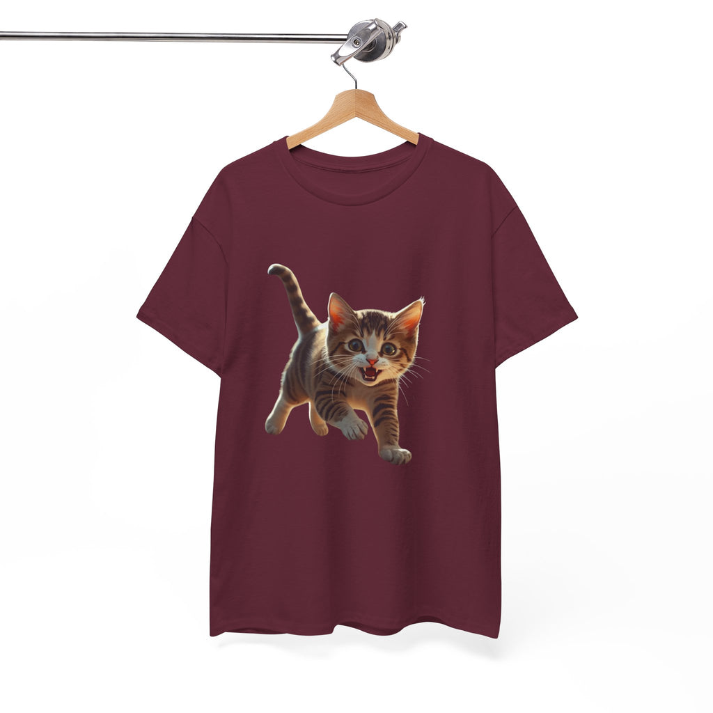 Kitten Graphic Tee — Cute Running Cat T-Shirt for Cat Lovers