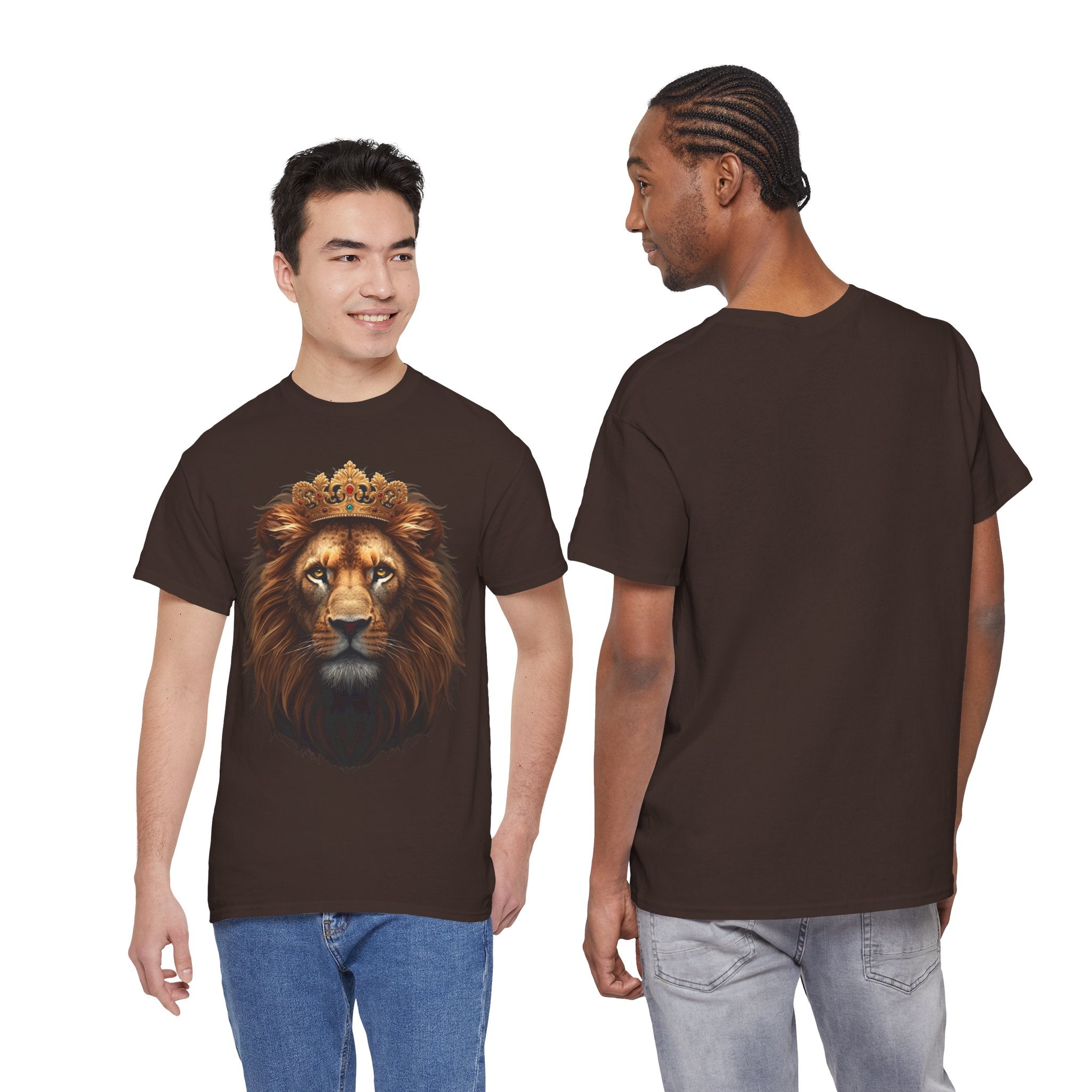 Lion King Crown T-Shirt — Regal Lion Face Graphic Tee