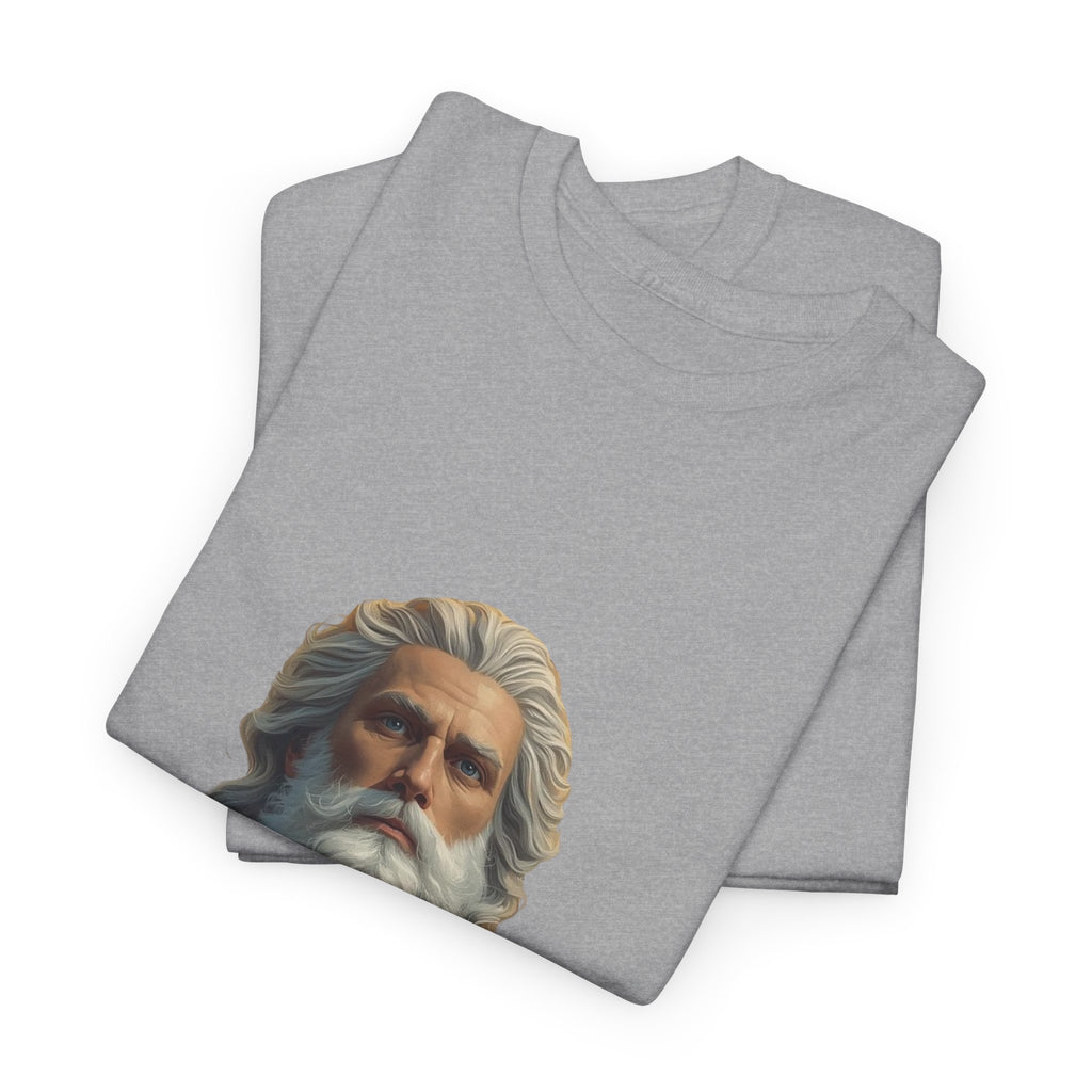 God Portrait T-Shirt — Classical Bearded Deity Art Tee