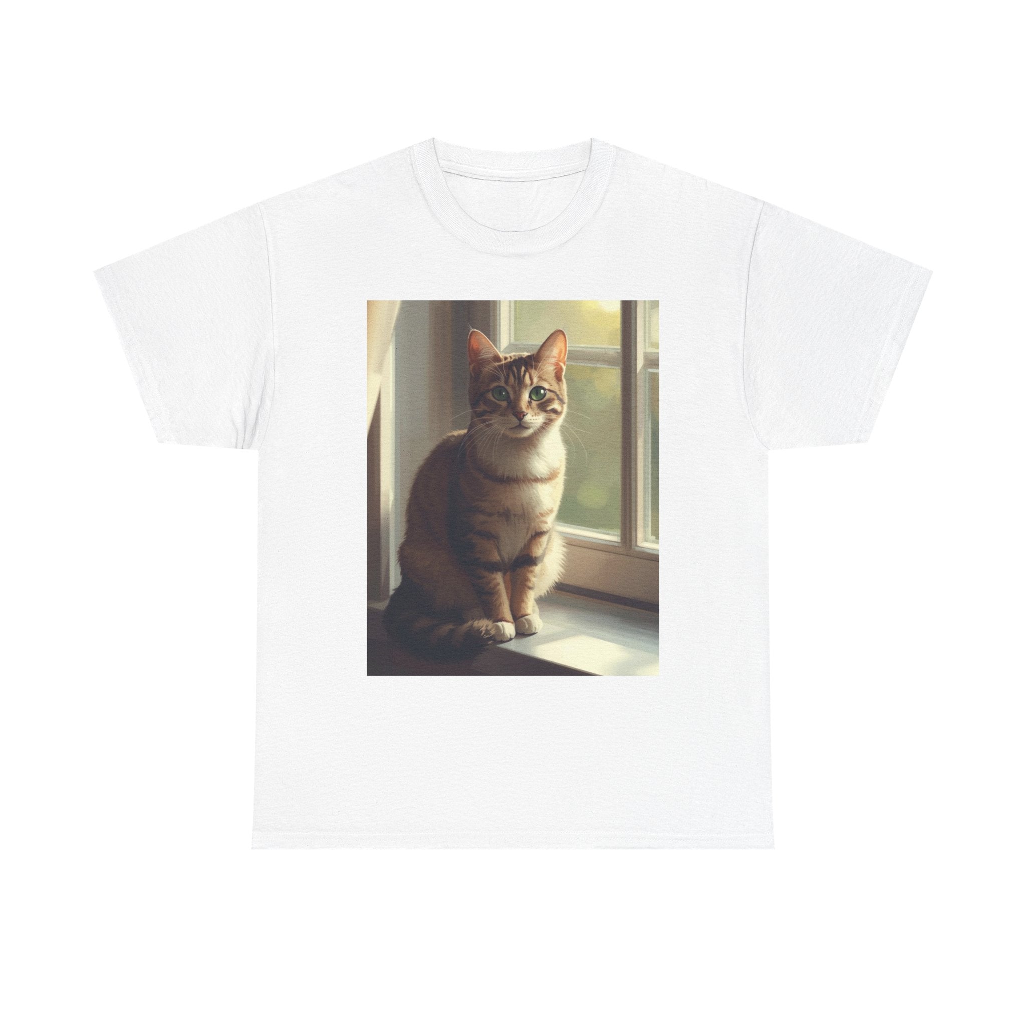 Cat Window Portrait T-Shirt