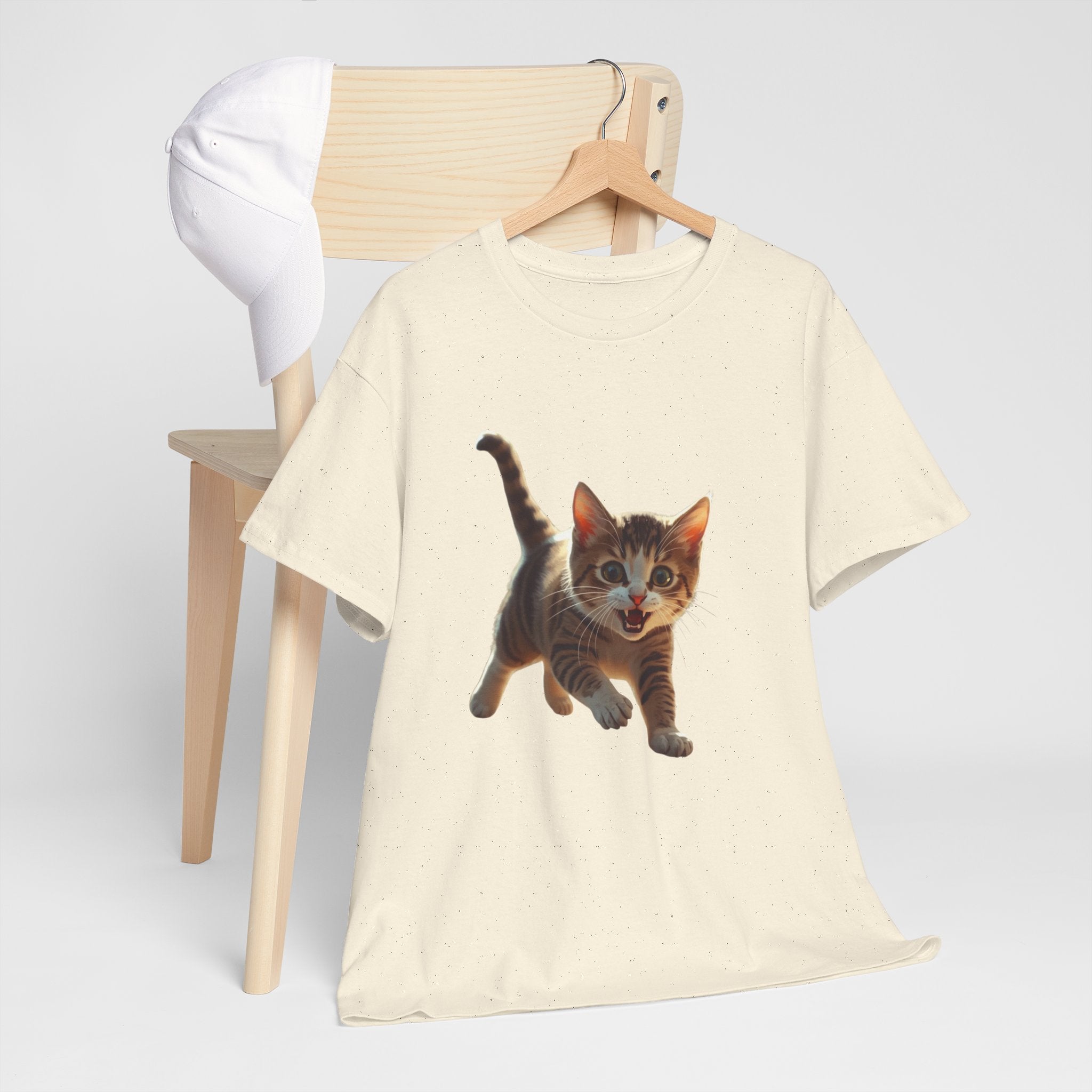 Kitten Graphic Tee — Cute Running Cat T-Shirt for Cat Lovers