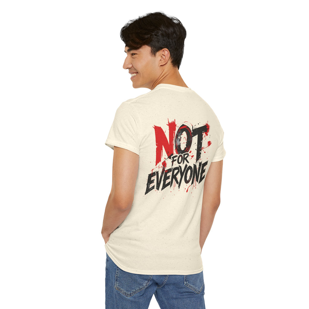 T-Shirt — "Not For Everyone" Graphic Tee (Bold Red & Black)
