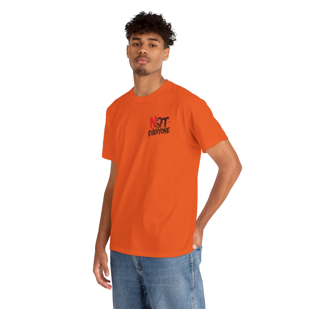 T-Shirt — "Not For Everyone" Graphic Tee (Bold Red & Black)