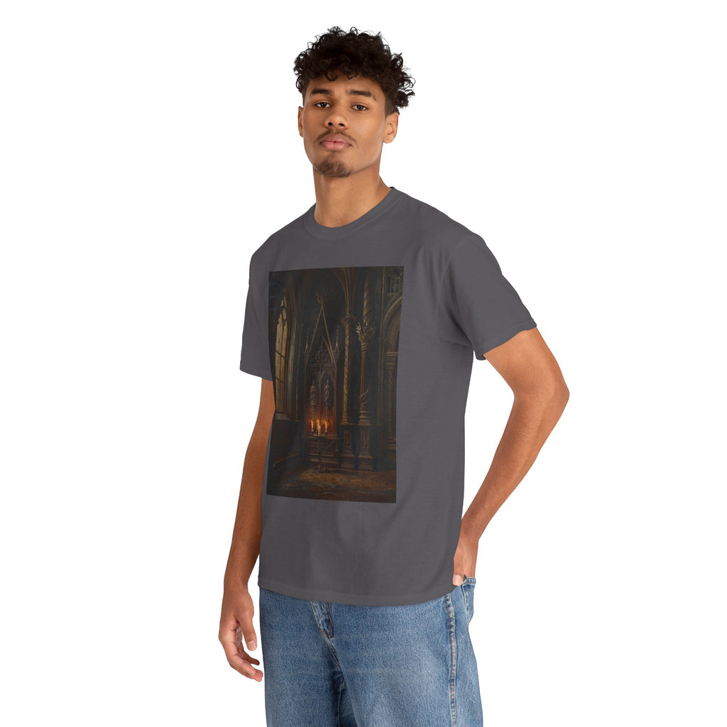 Gothic Cathedral Candlelight T-Shirt