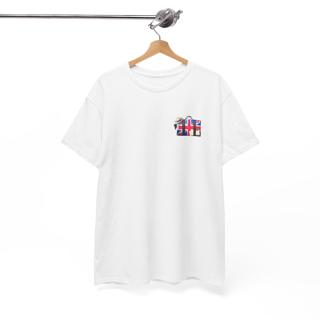 Travel Tee — Union Jack Suitcase Graphic T-Shirt