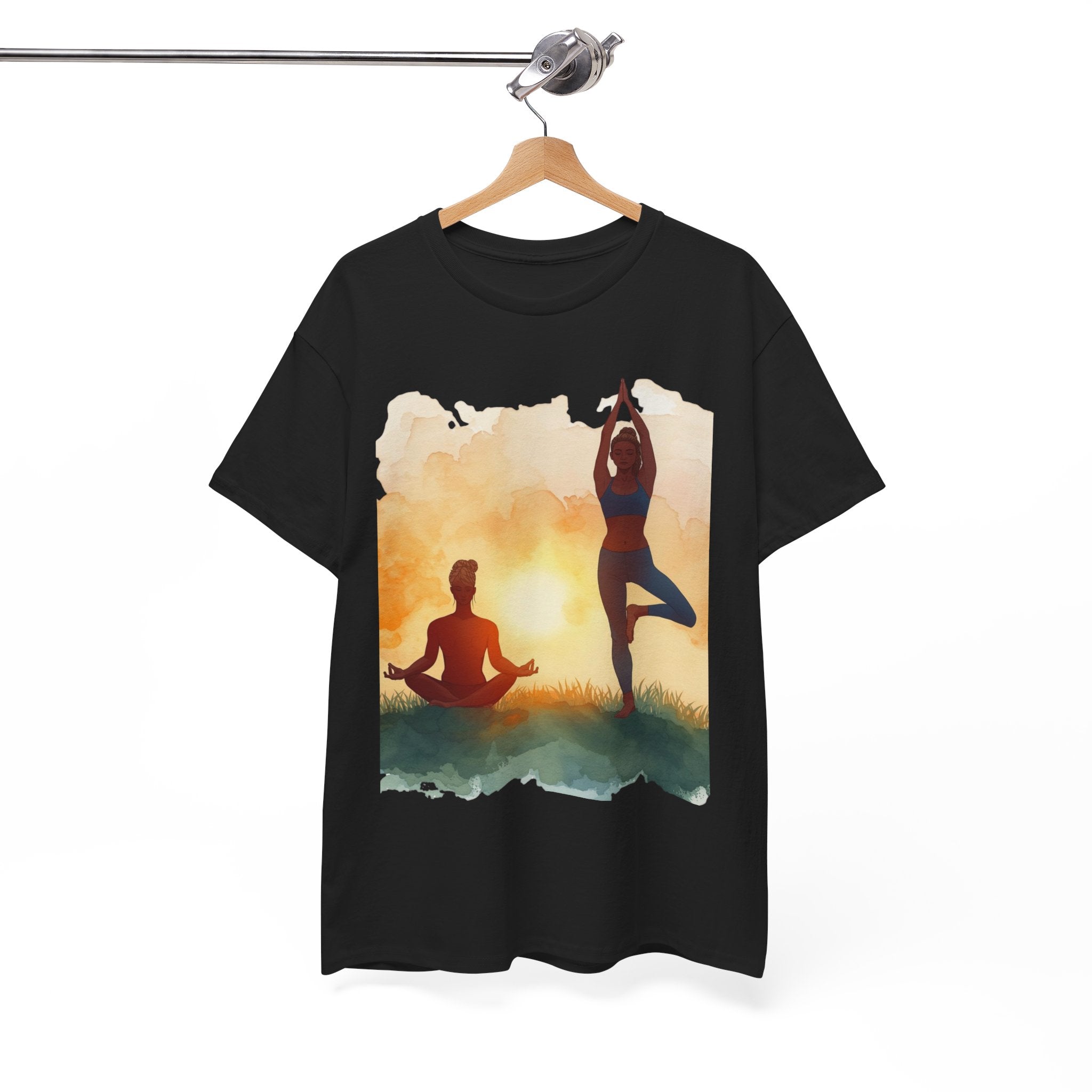 Yoga Sunset Tee — Meditation & Balance T-Shirt