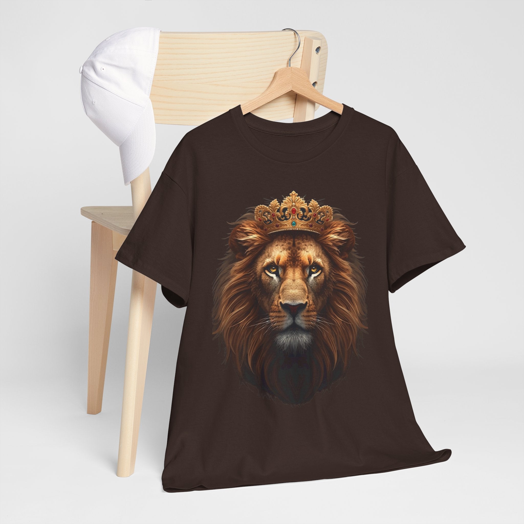 Lion King Crown T-Shirt — Regal Lion Face Graphic Tee