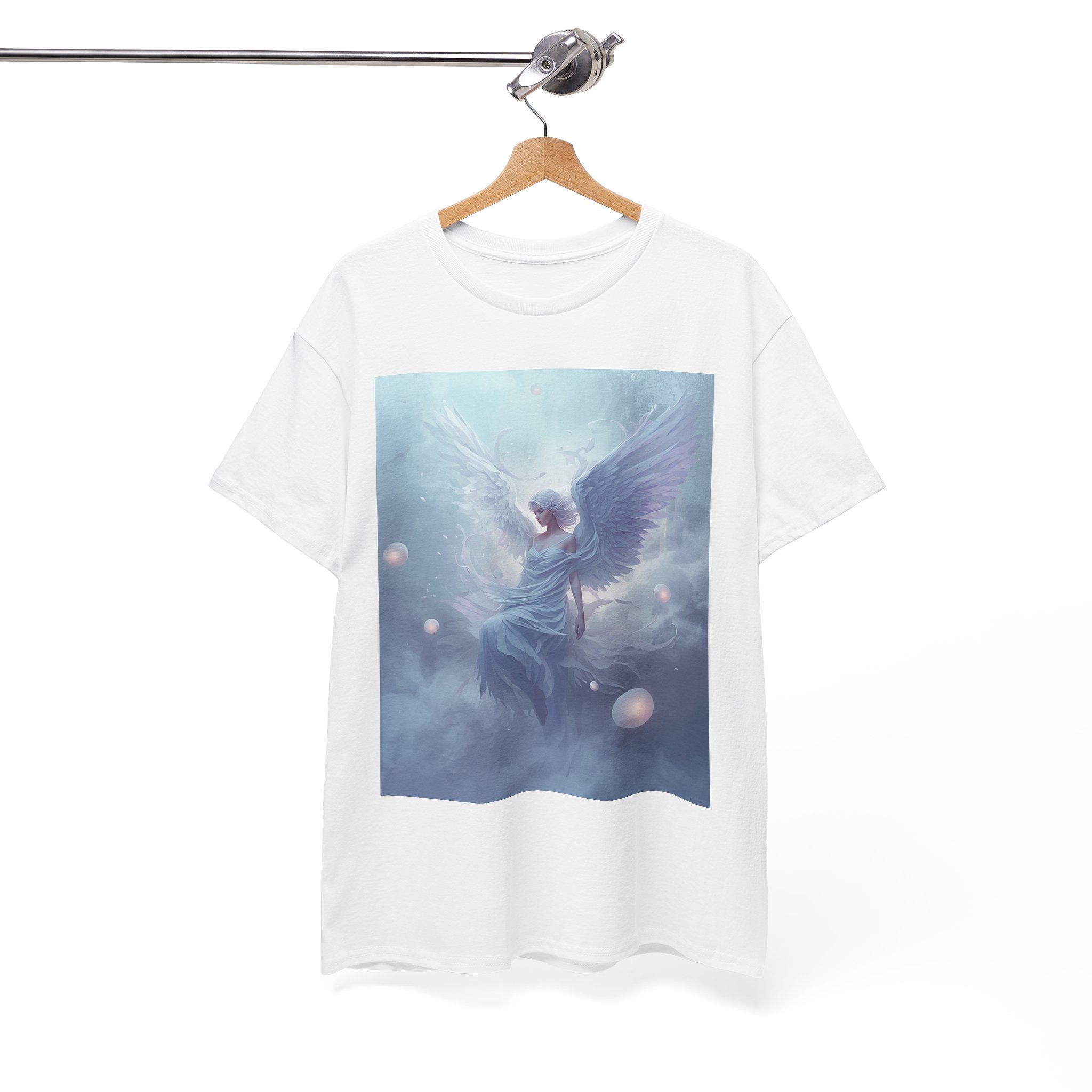 Angelic Wings T-Shirt – Ethereal Guardian Angel Art Tee