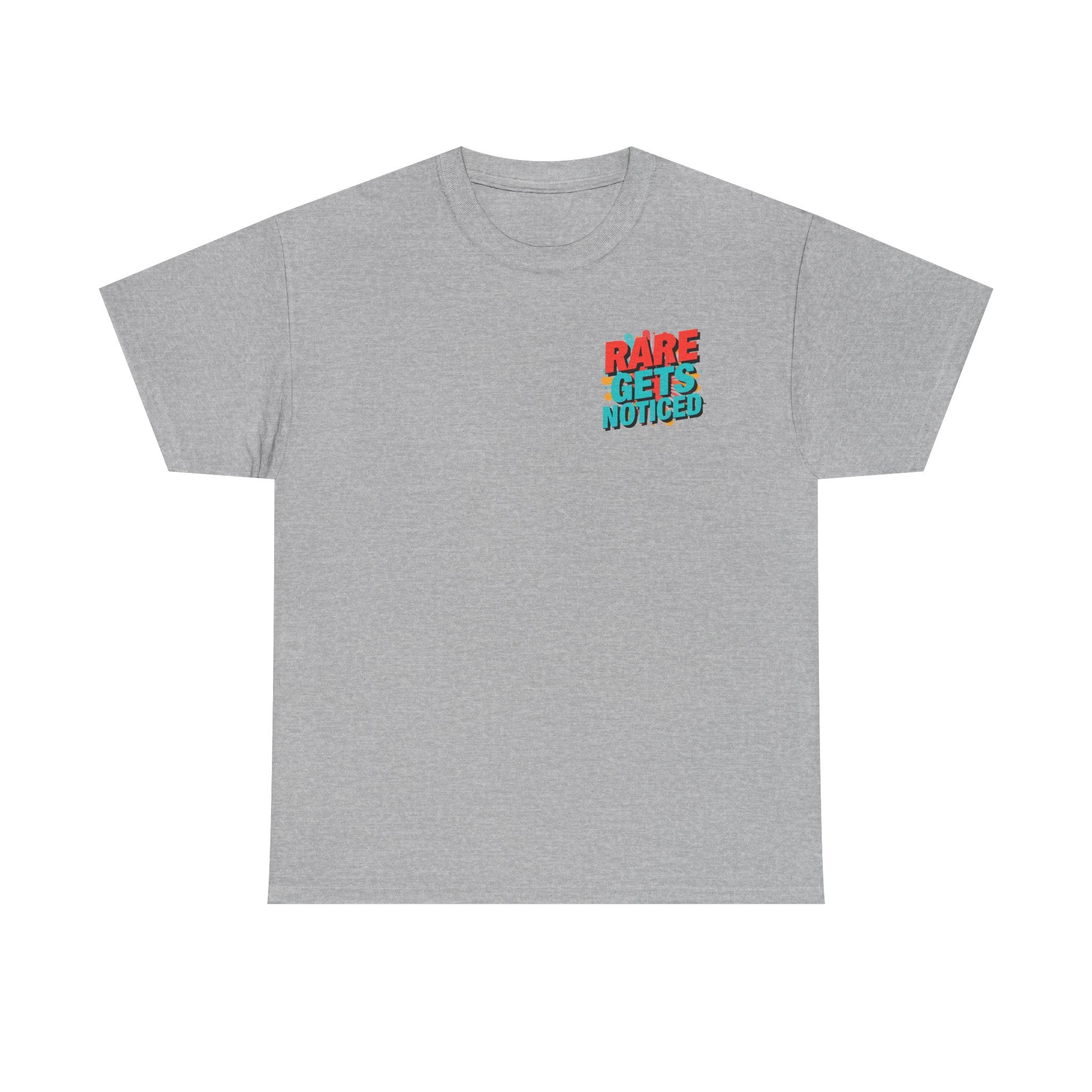 Rare Gets Noticed T-Shirt — Bold Retro Typography Tee