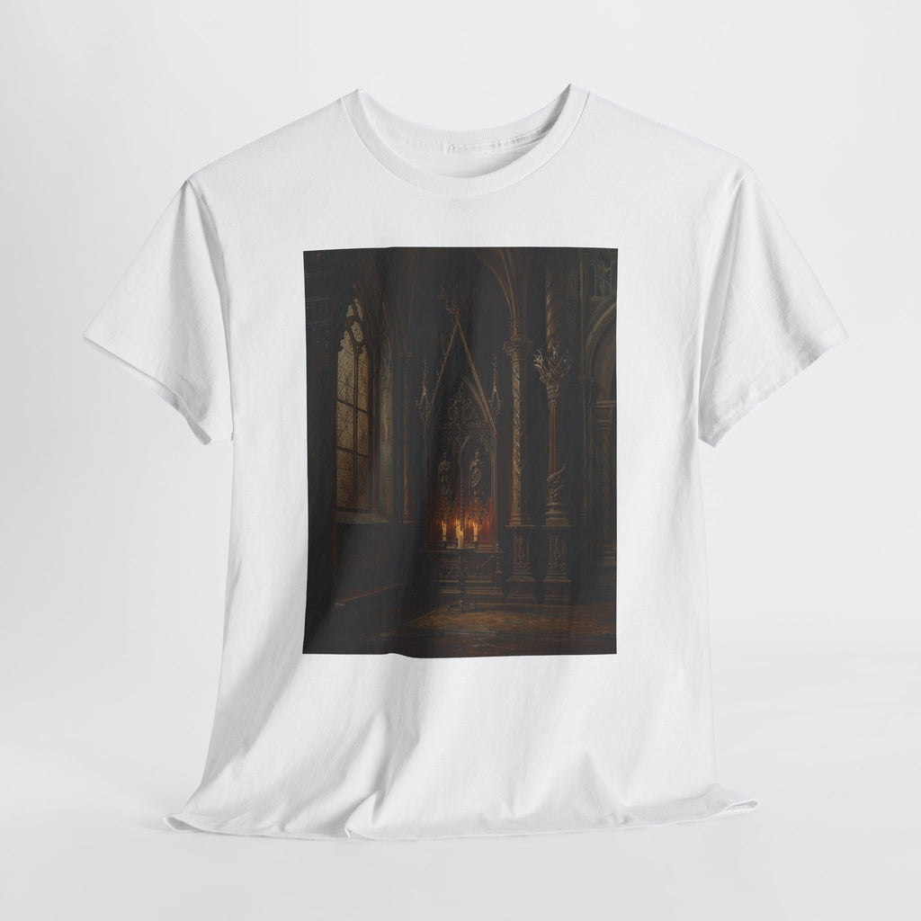 Gothic Cathedral Candlelight T-Shirt