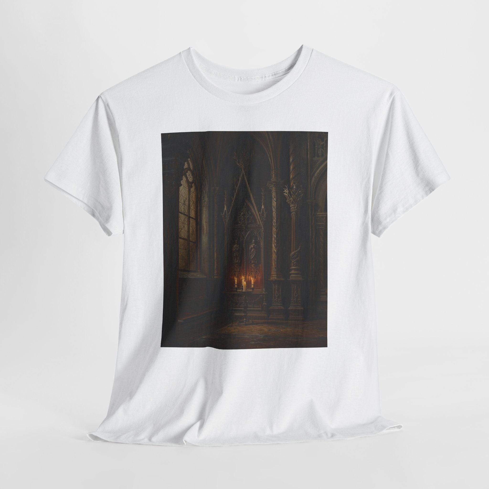 Gothic Cathedral Candlelight T-Shirt