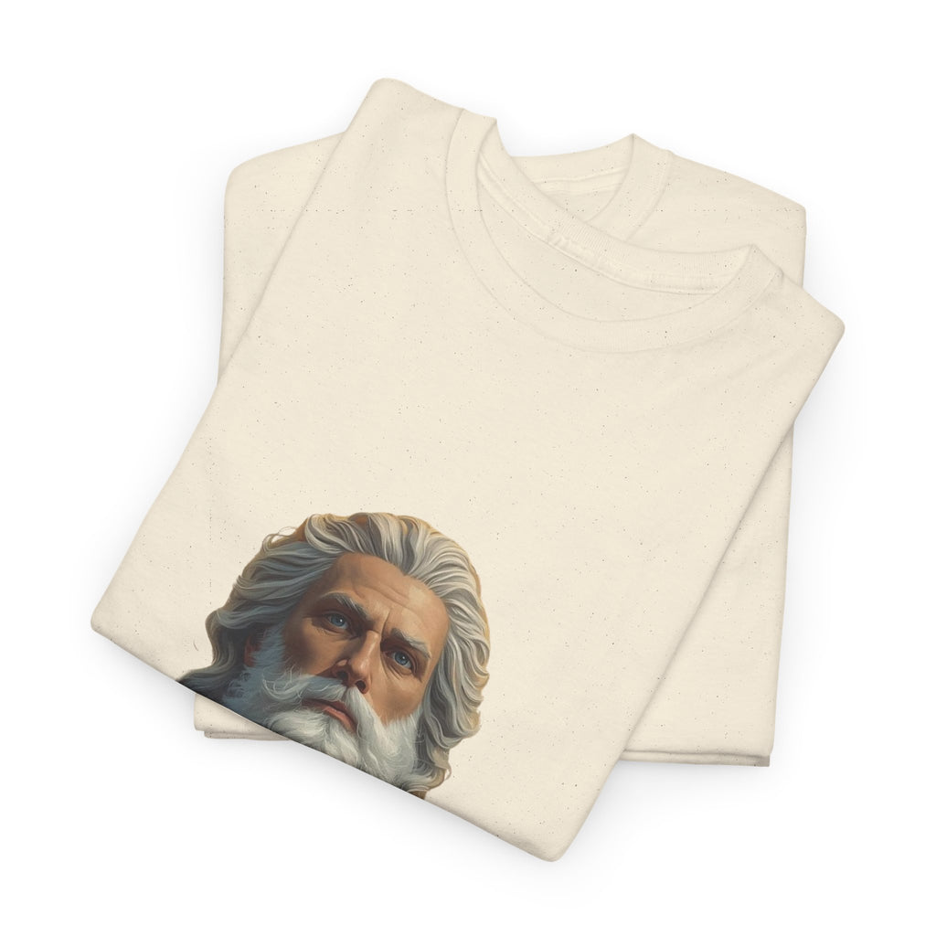 God Portrait T-Shirt — Classical Bearded Deity Art Tee