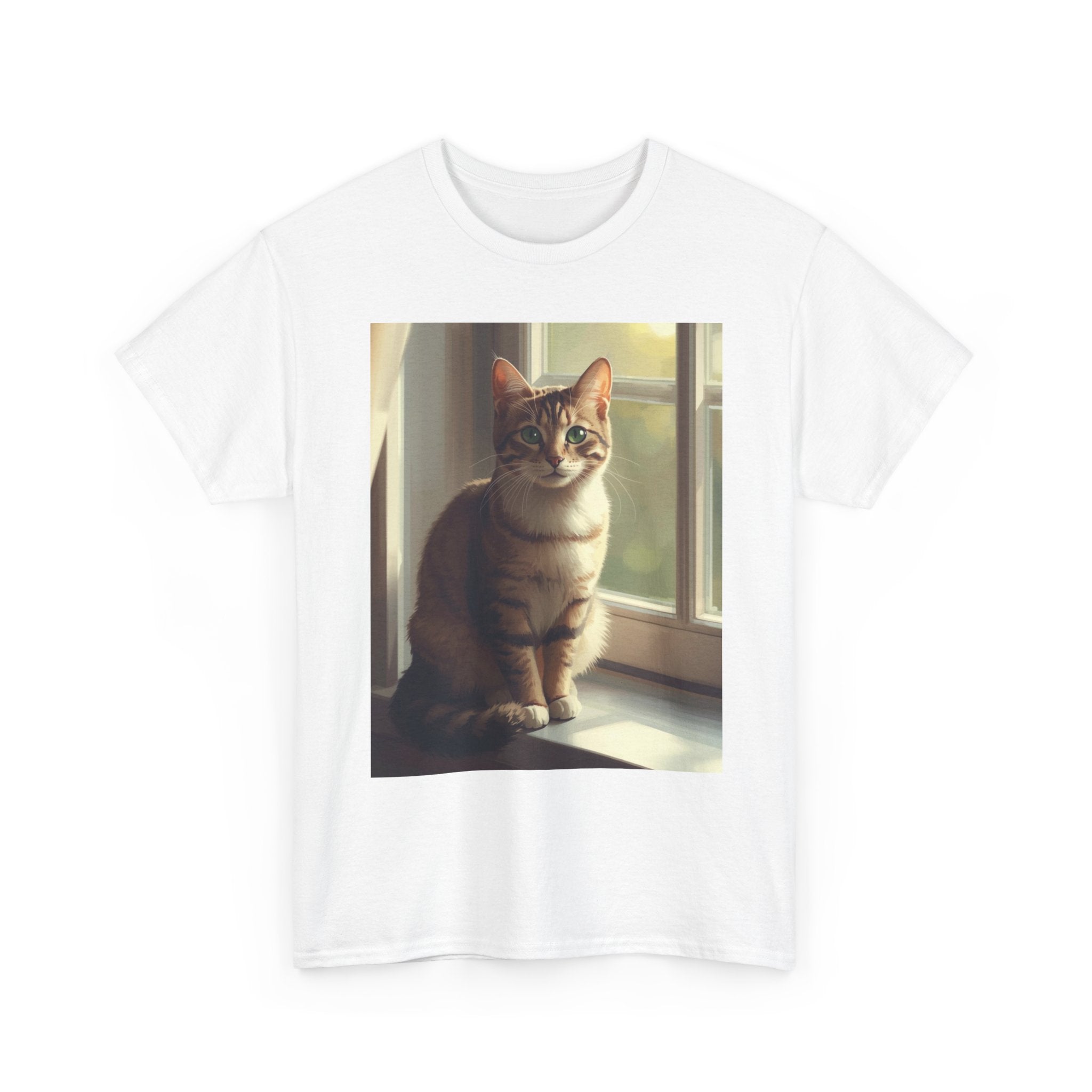 Cat Window Portrait T-Shirt