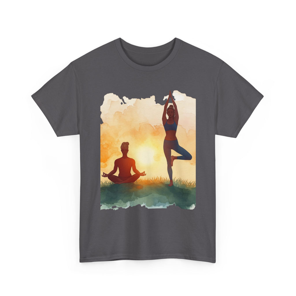 Yoga Sunset Tee — Meditation & Balance T-Shirt