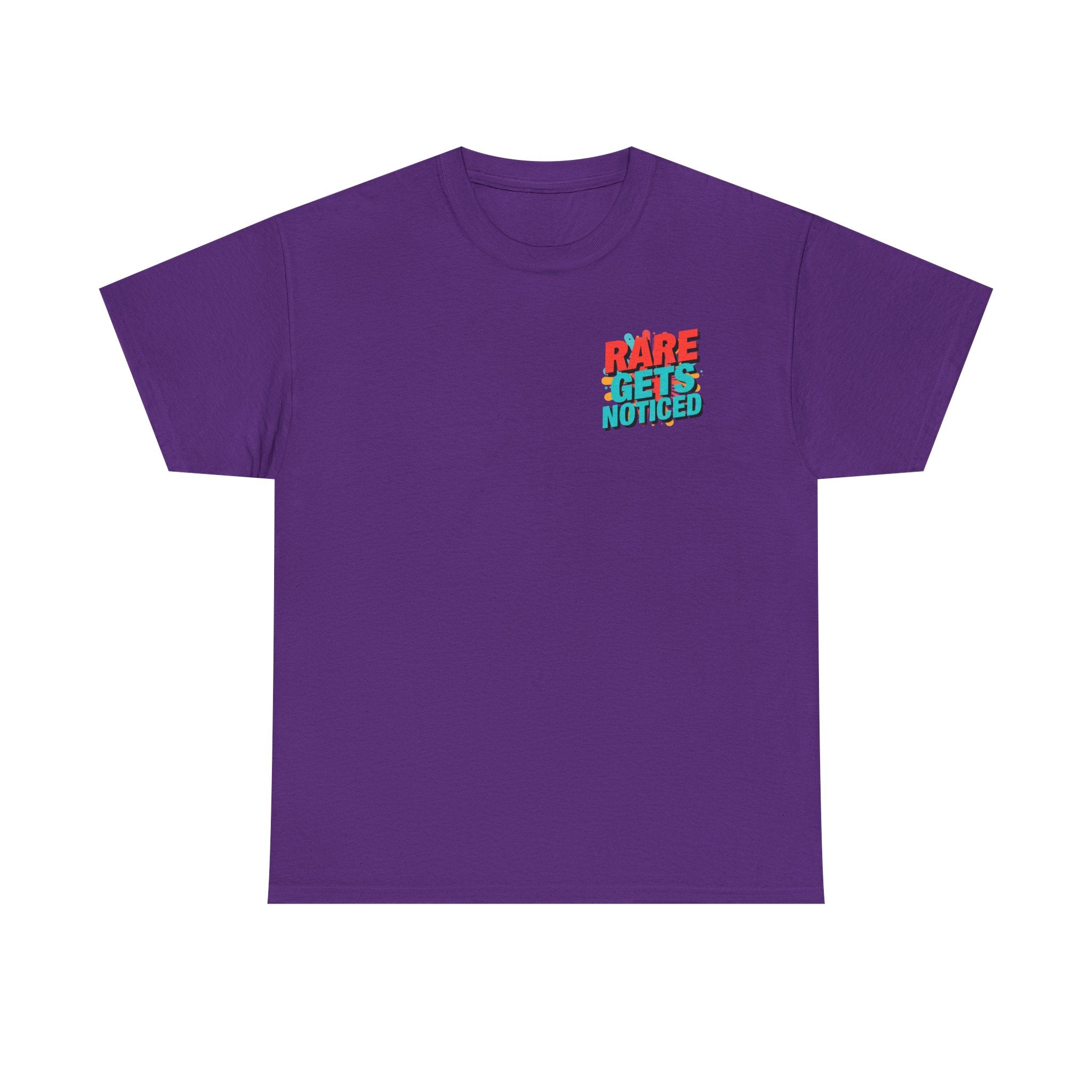 Rare Gets Noticed T-Shirt — Bold Retro Typography Tee