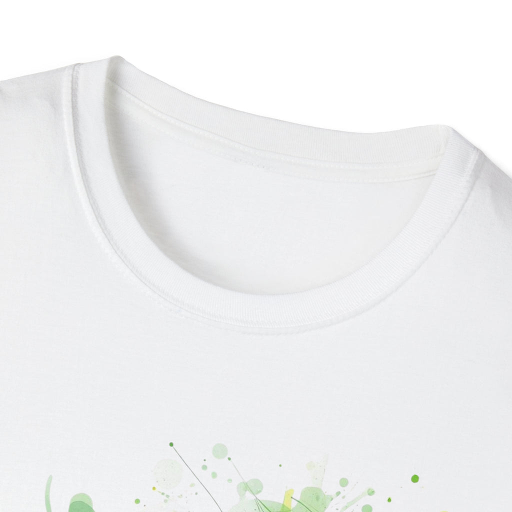 Runner Silhouette T-Shirt — Green Abstract Athletic Art