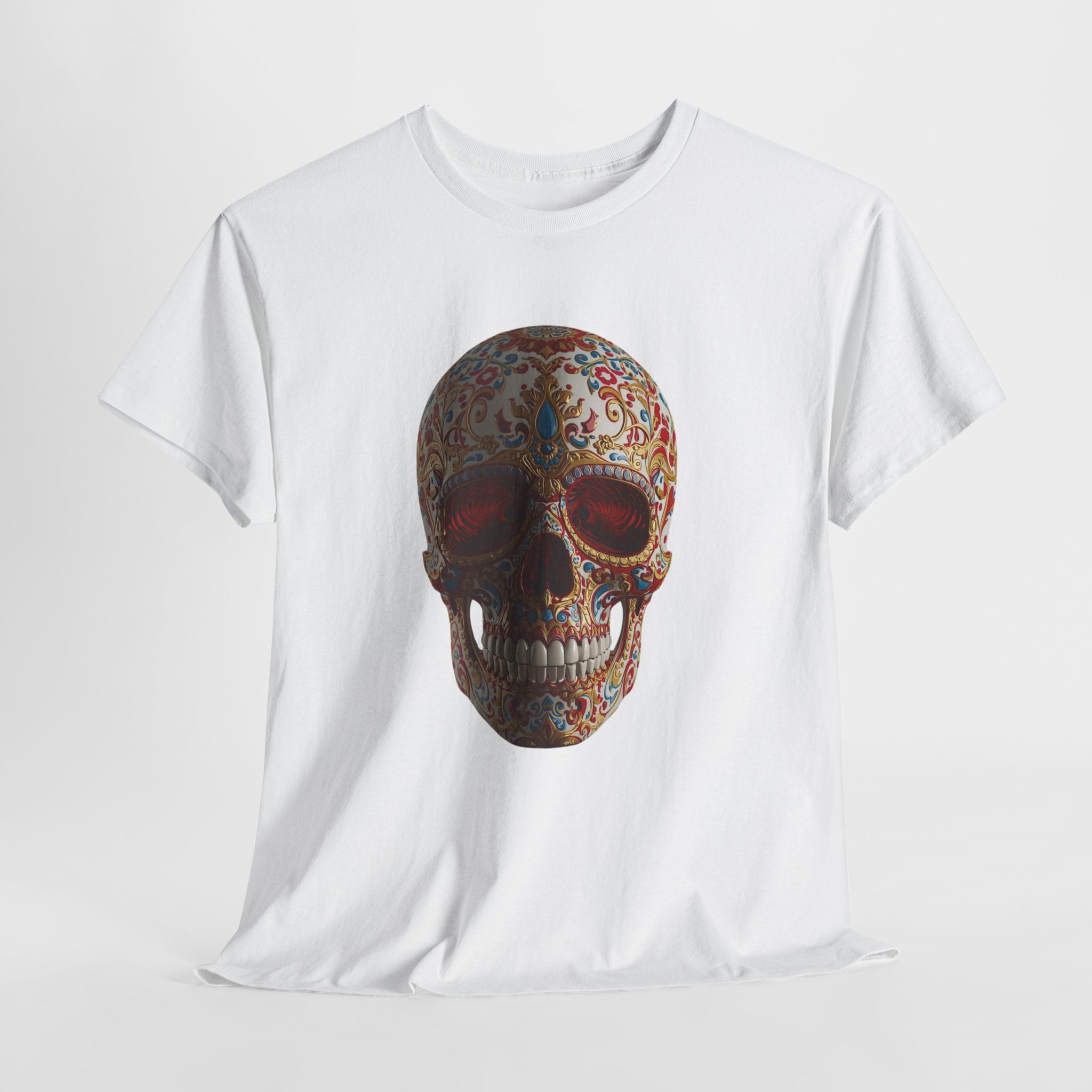 Sugar Skull T-Shirt — Day of the Dead Floral Skull Tee