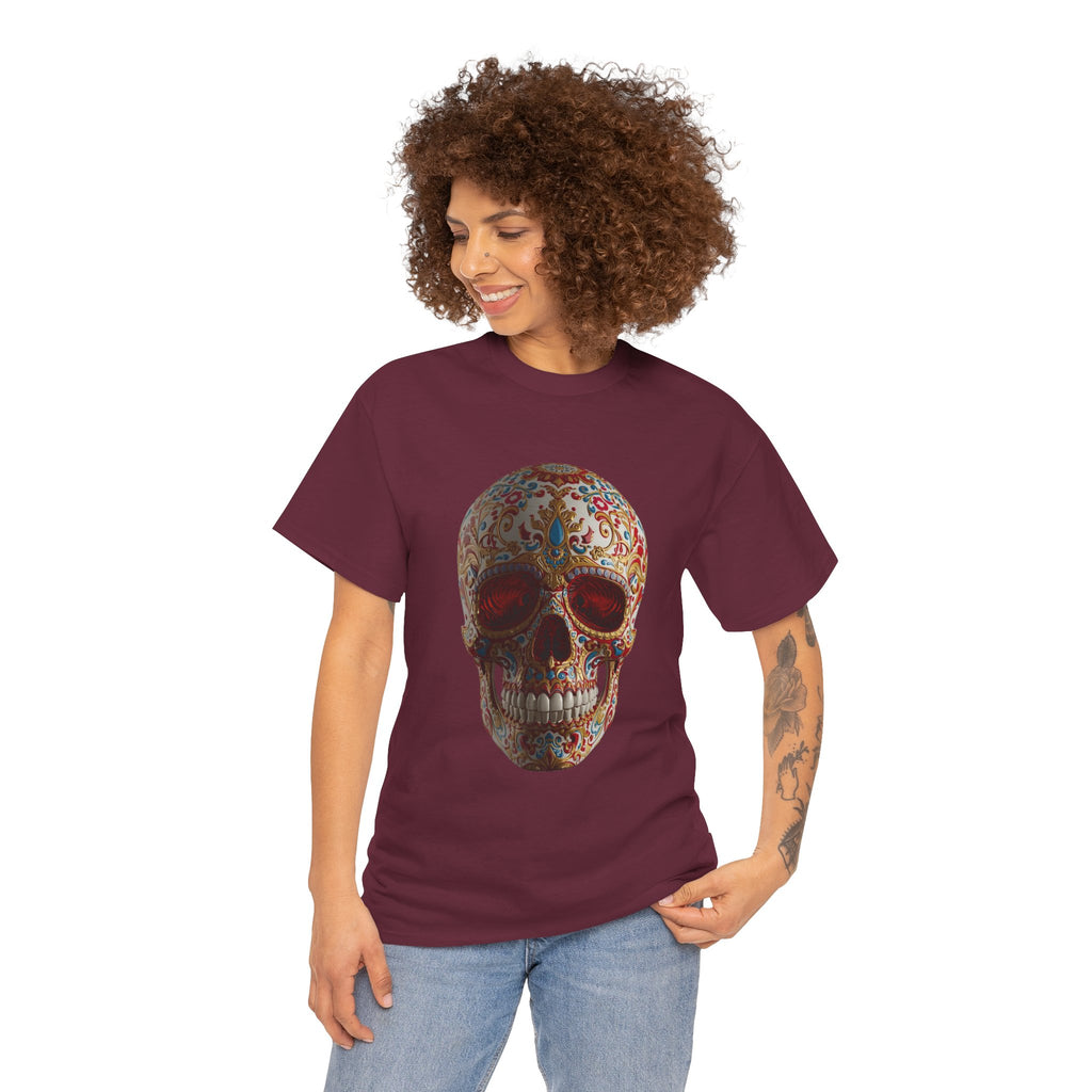 Sugar Skull T-Shirt — Day of the Dead Floral Skull Tee