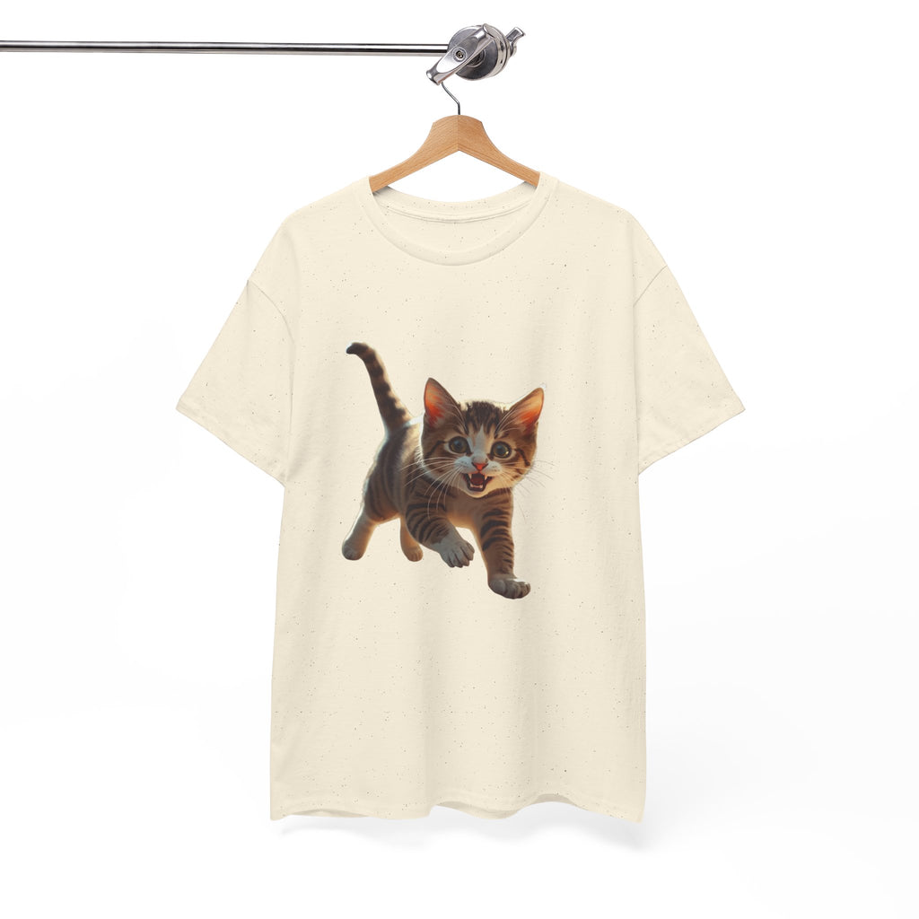Kitten Graphic Tee — Cute Running Cat T-Shirt for Cat Lovers