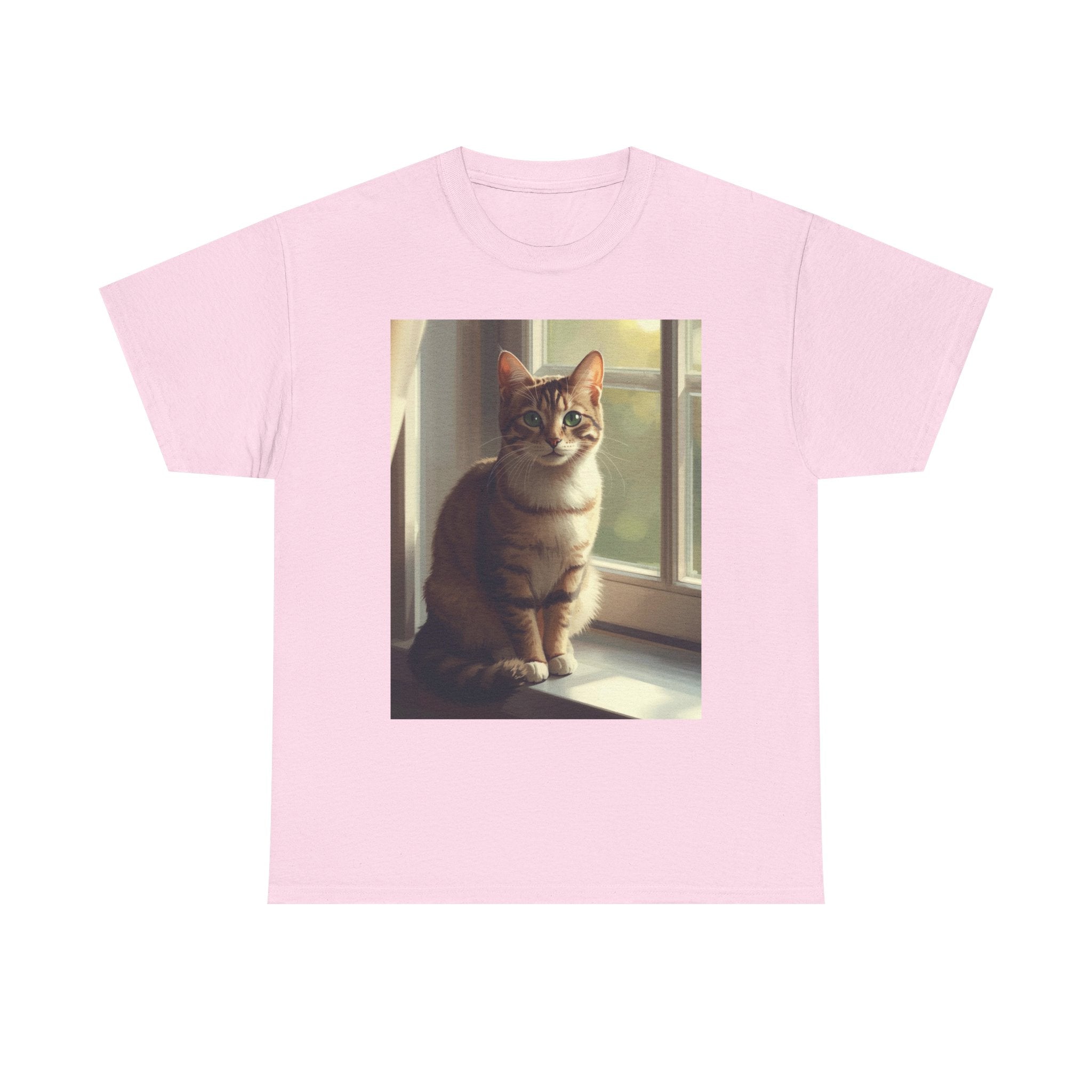 Cat Window Portrait T-Shirt