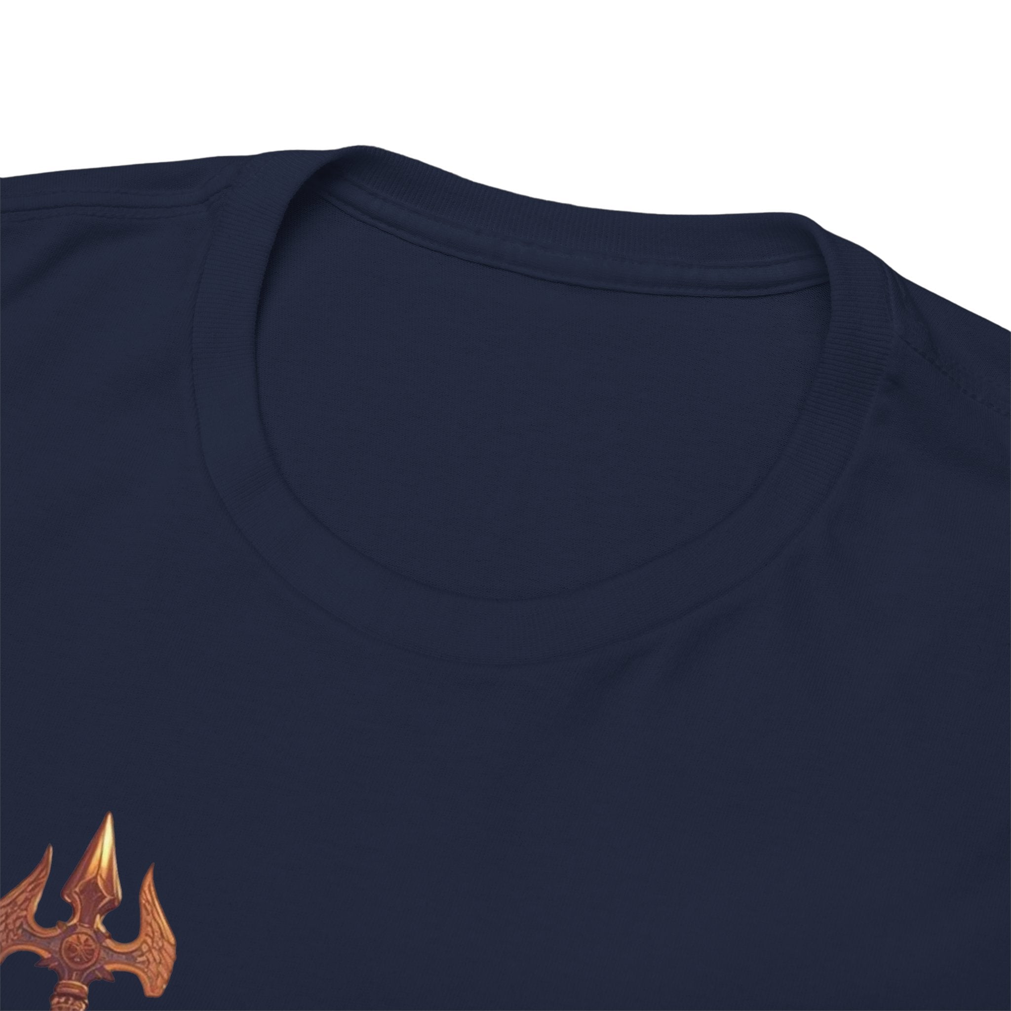 Poseidon Trident Statue T-Shirt — Mythic Sea God Graphic Tee