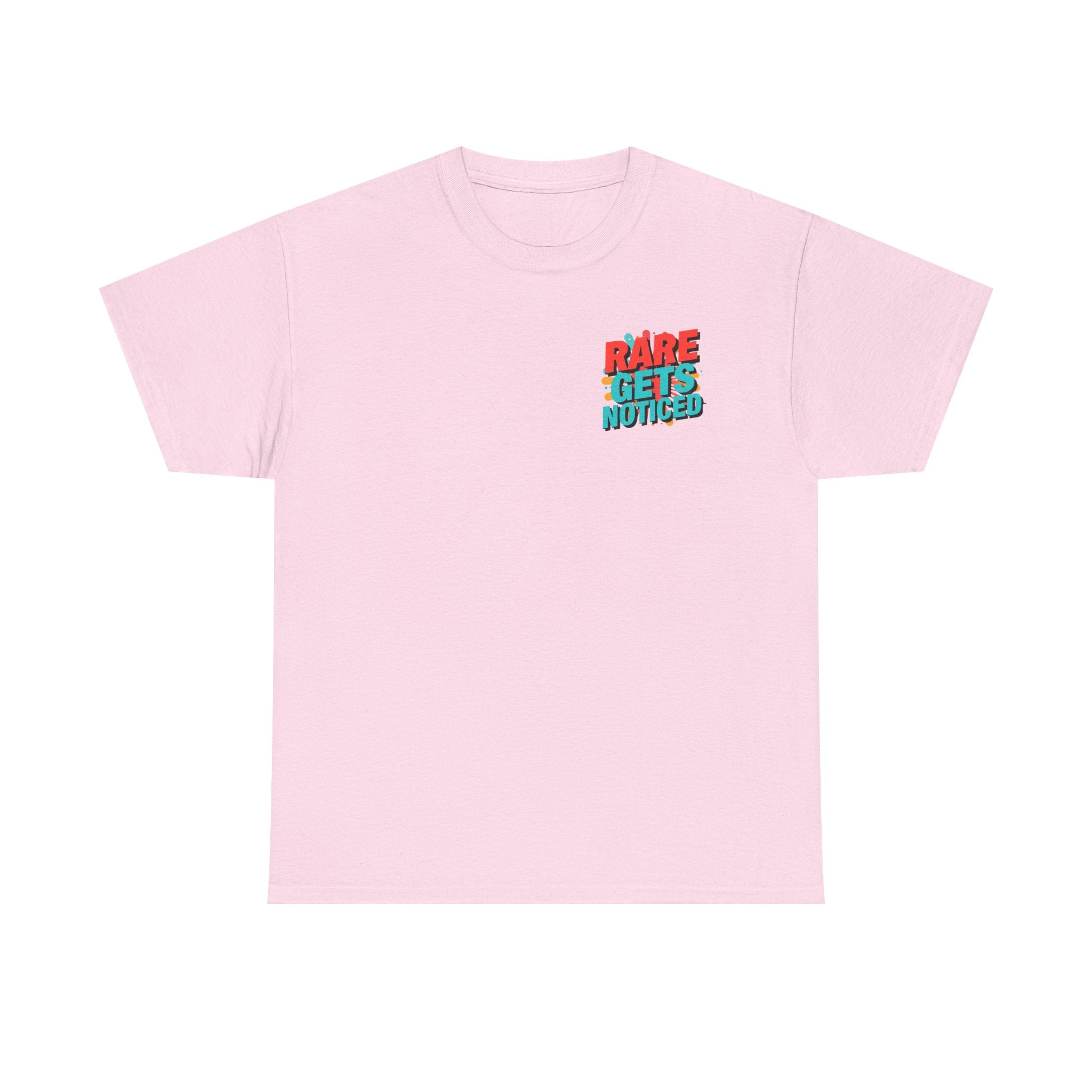 Rare Gets Noticed T-Shirt — Bold Retro Typography Tee