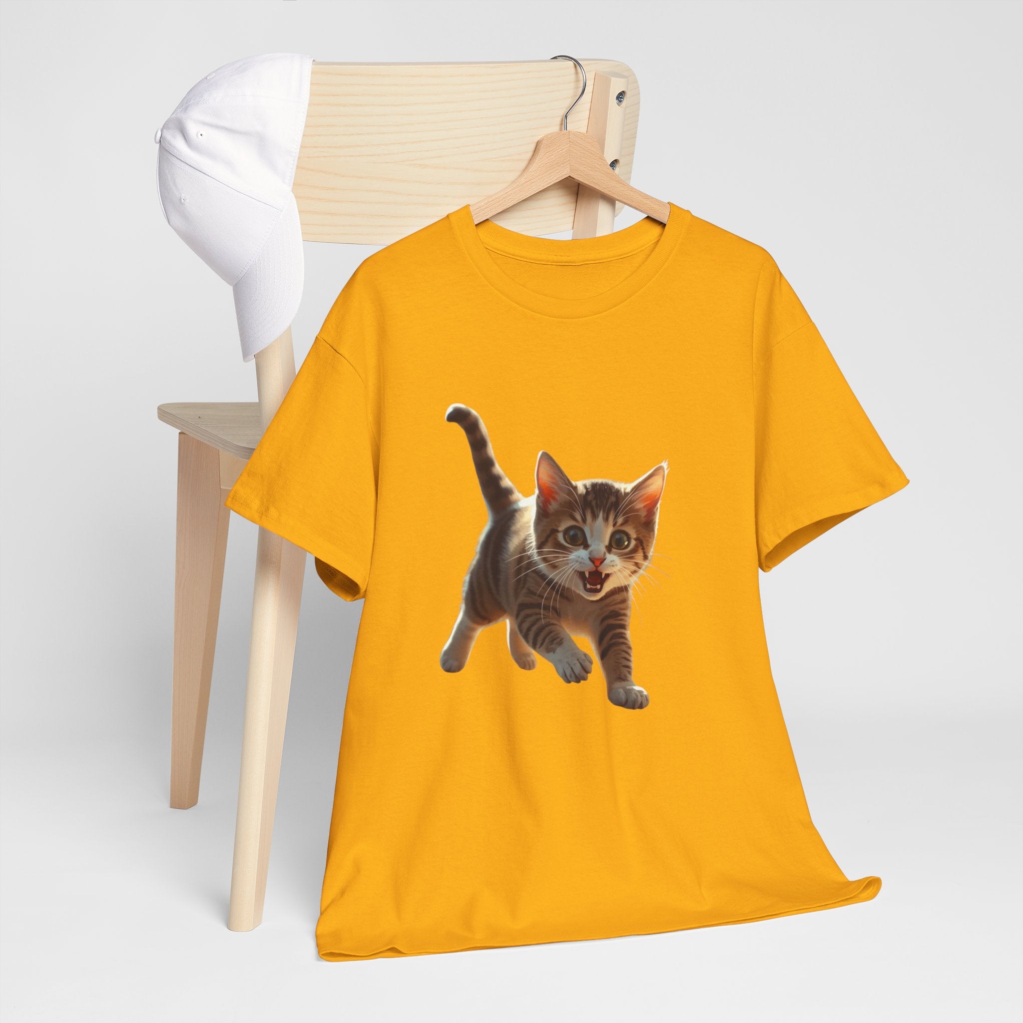 Kitten Graphic Tee — Cute Running Cat T-Shirt for Cat Lovers