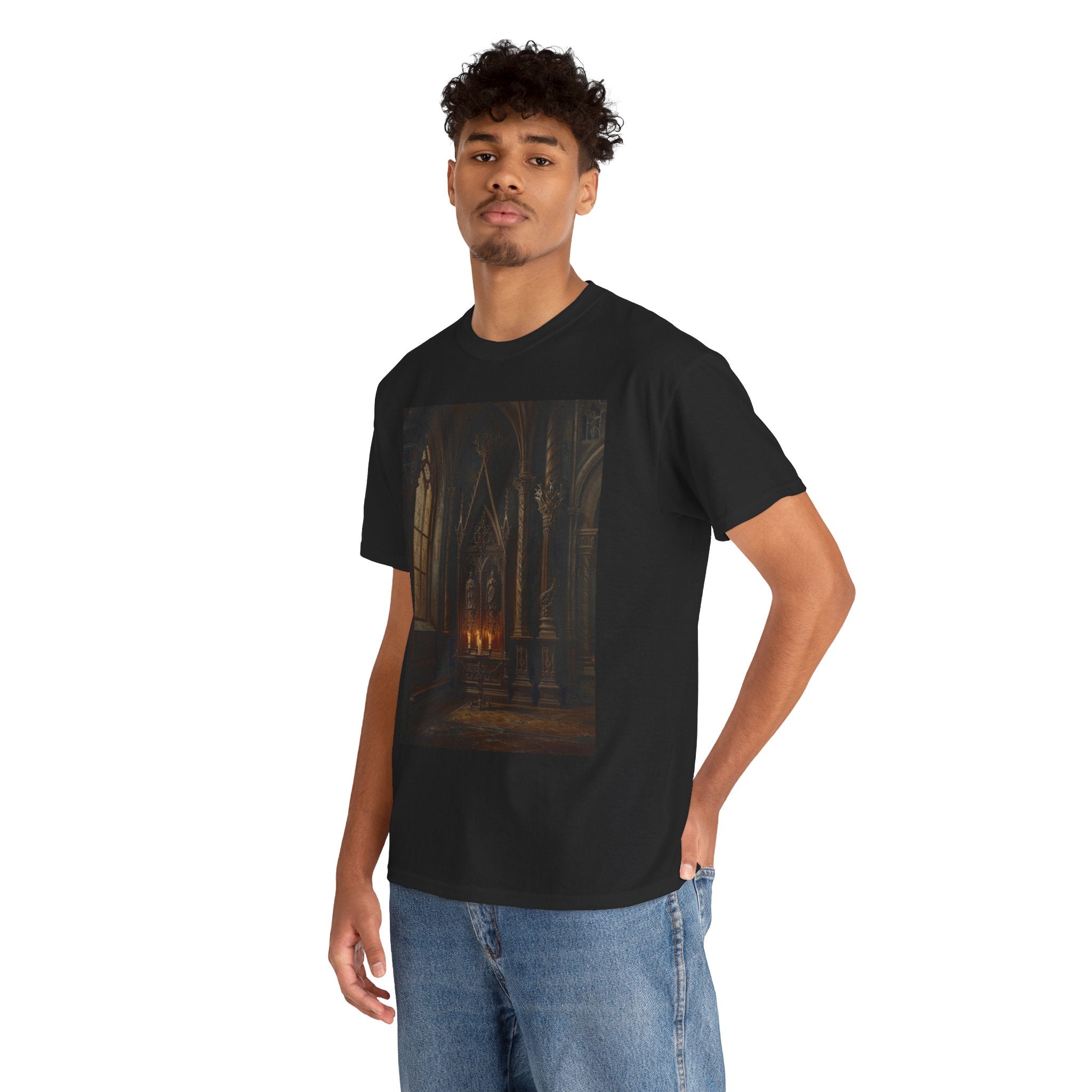 Gothic Cathedral Candlelight T-Shirt